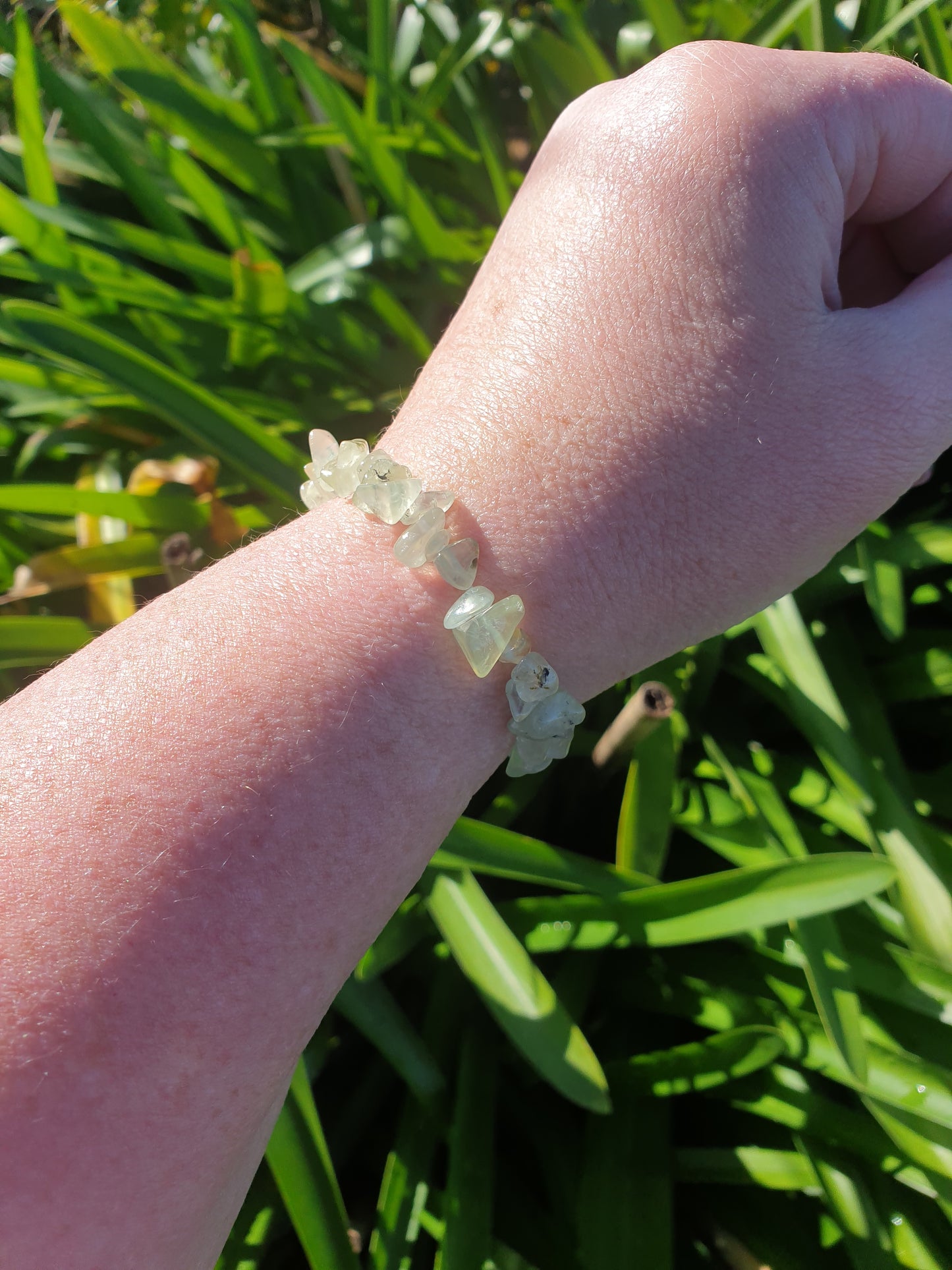 Prehnite | Crystal Chip Bracelet