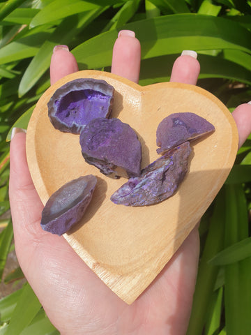 Agate Geode | Cave Purple Small