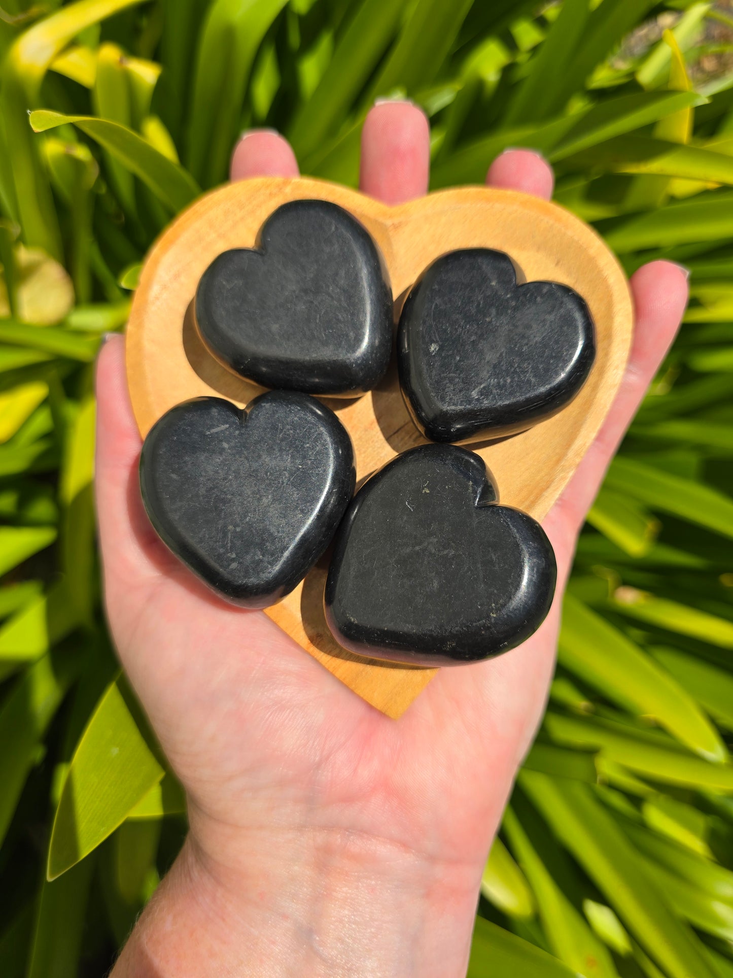 Shungite Polished Heart Large