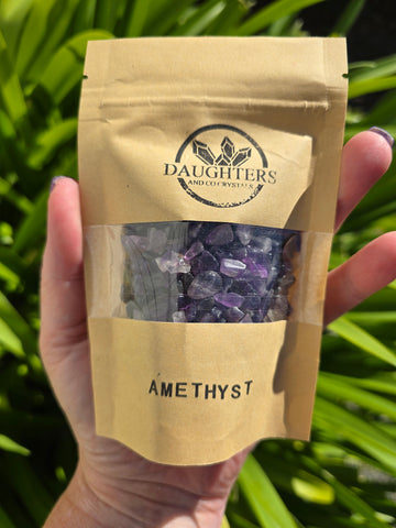 Amethyst Crystal Chip 100g Bag