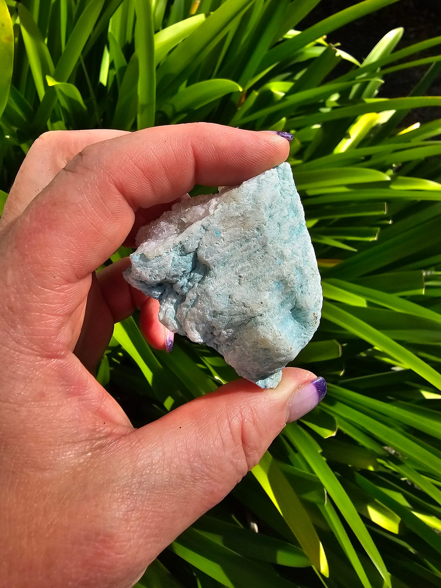 Blue Aura Quartz Cluster B