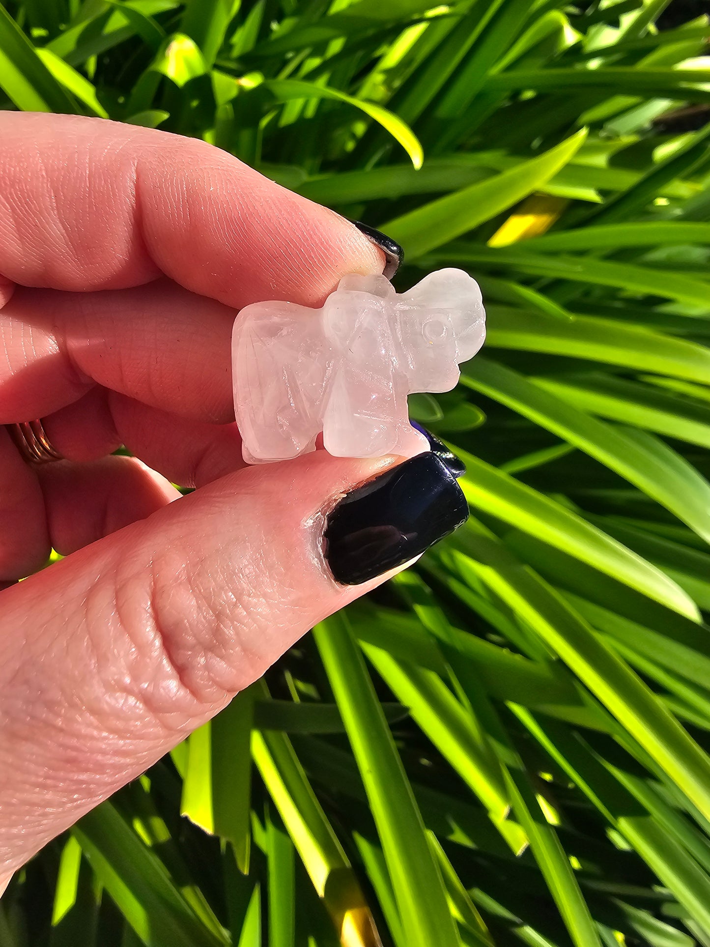 Rose Quartz Mini Elephant