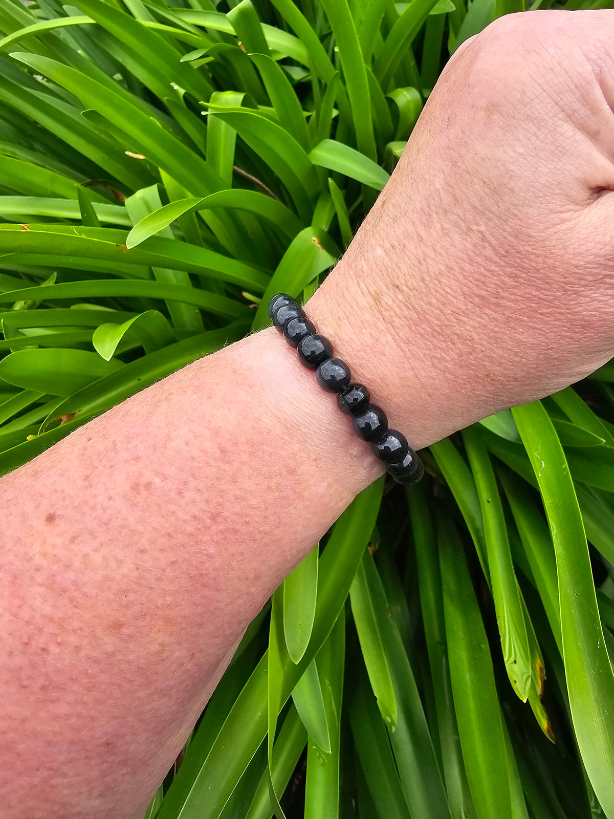 Shungite | Round Bead Bracelet 8mm