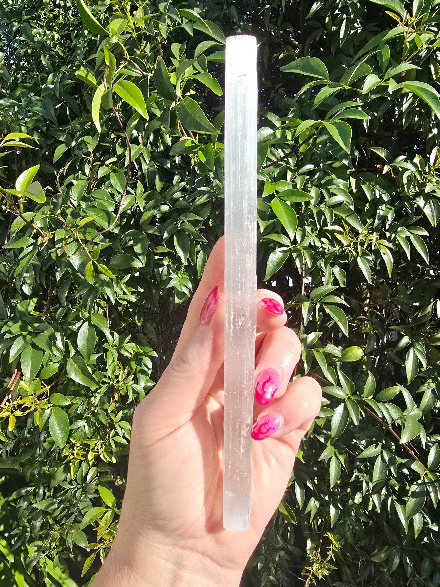 Selenite Rough Rods Long