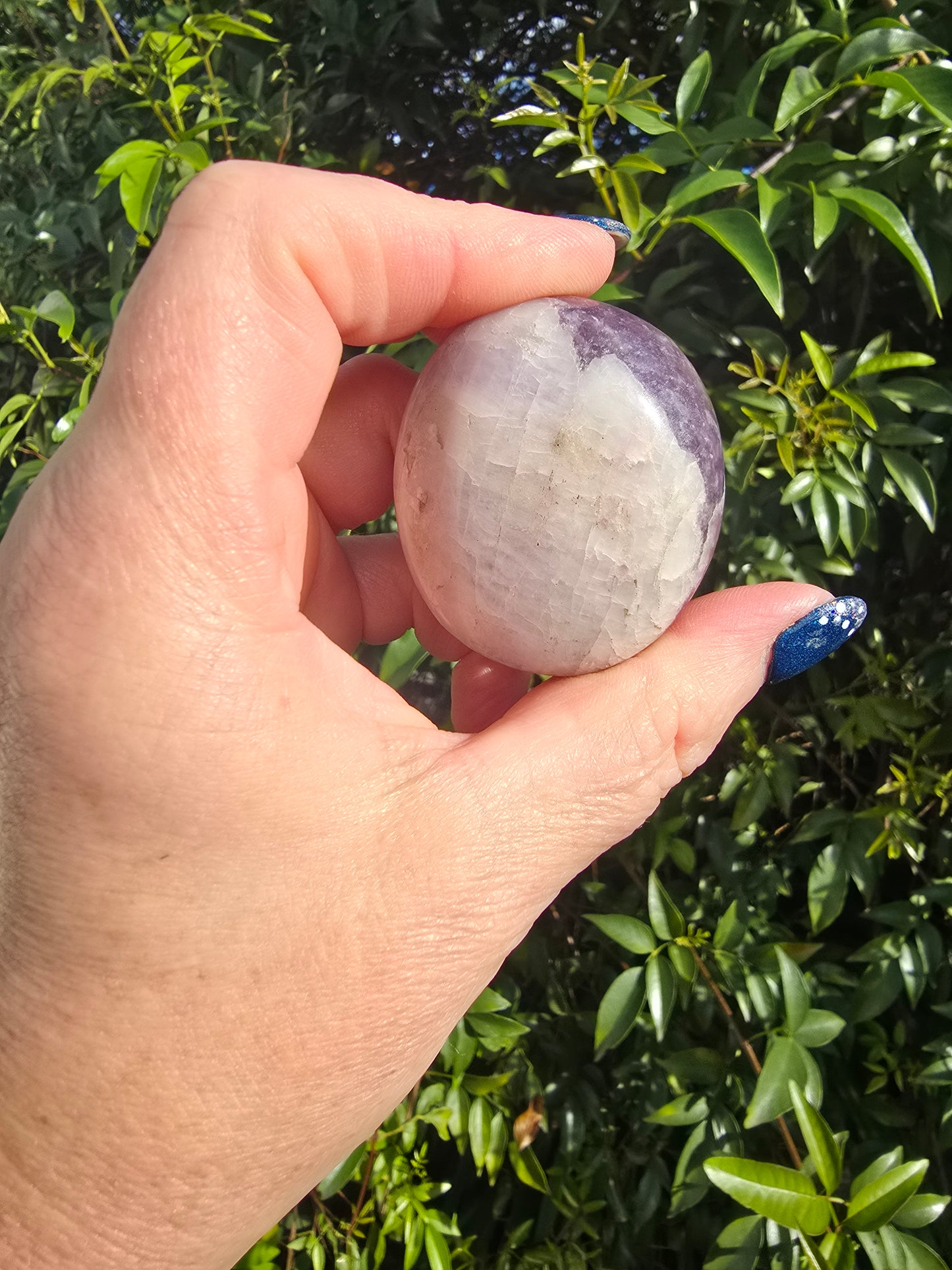 Lepidolite Palm Stone A