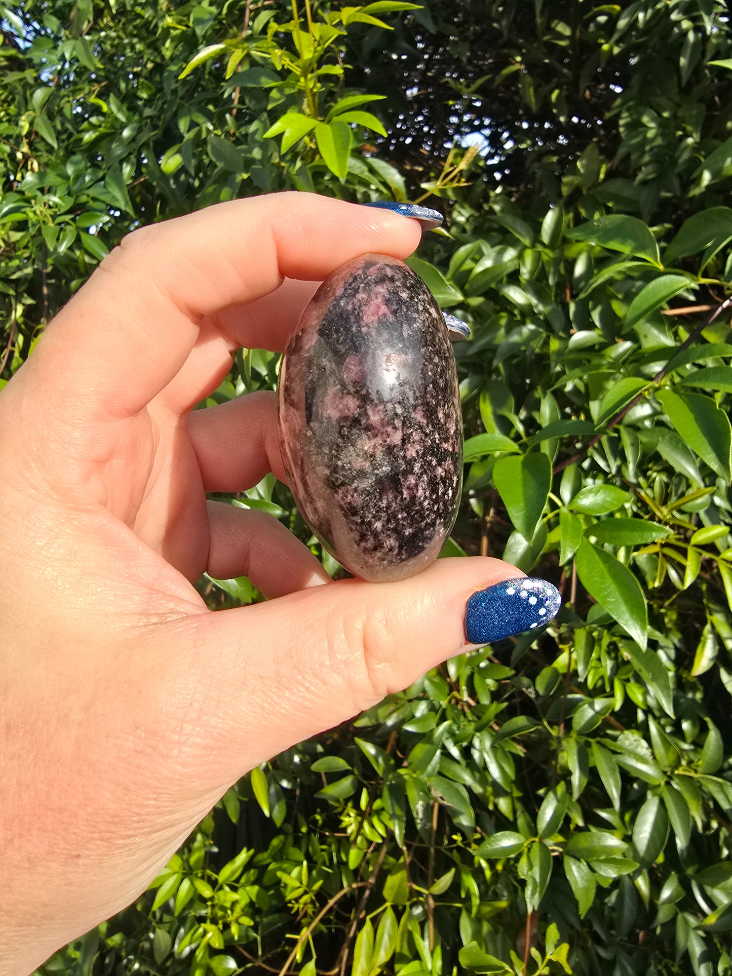 Rhodonite Palm Stone B