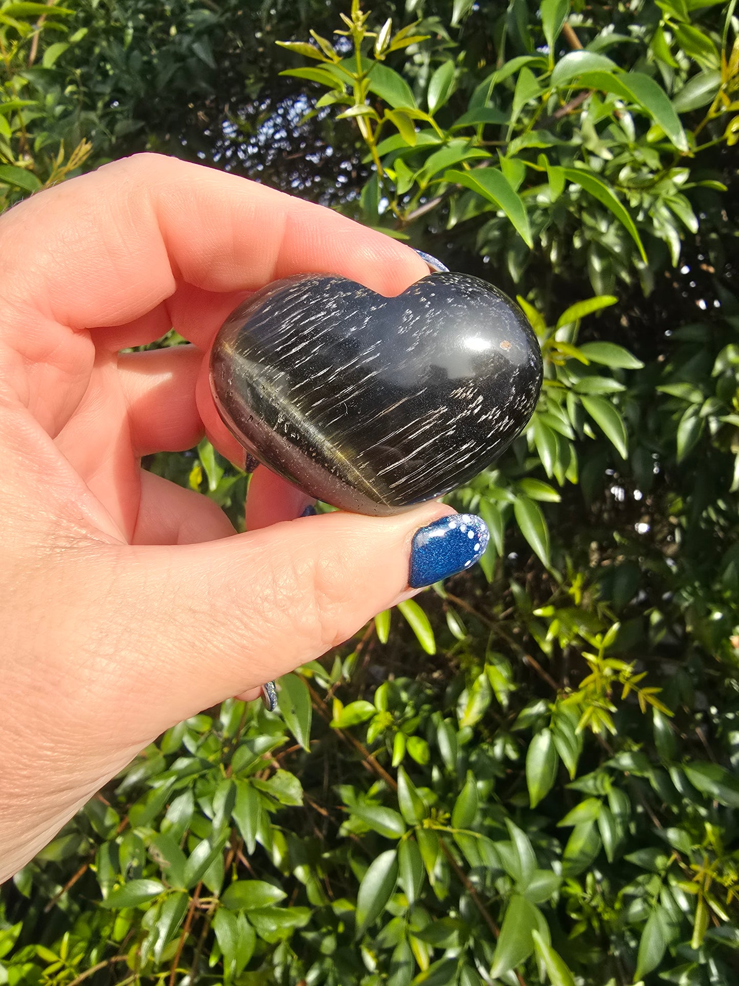 Blue Tigers Eye Heart A