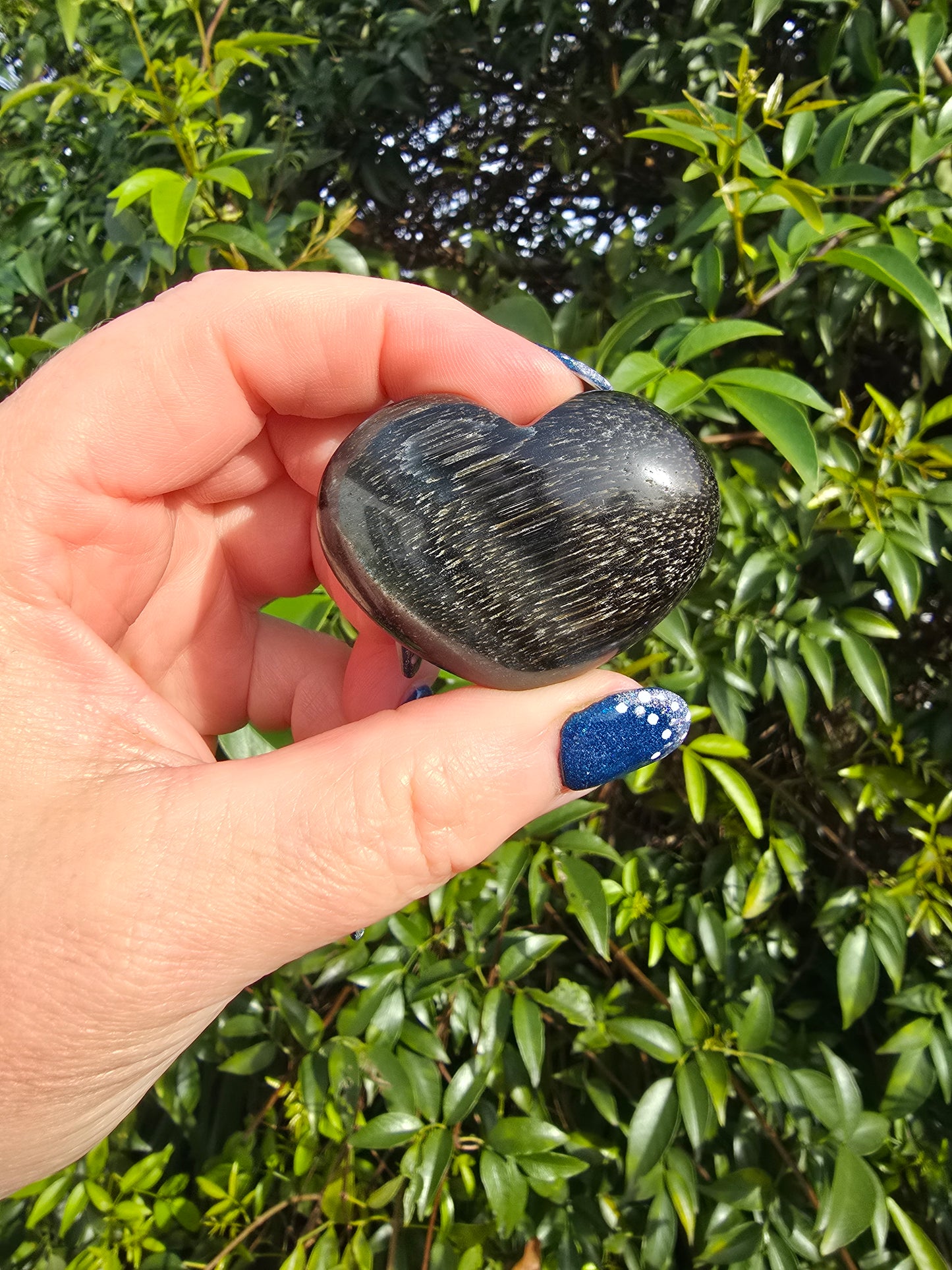 Blue Tigers Eye Heart E