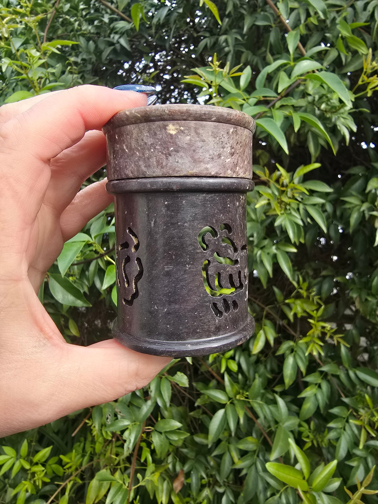 Soapstone Carved Oil Burner A