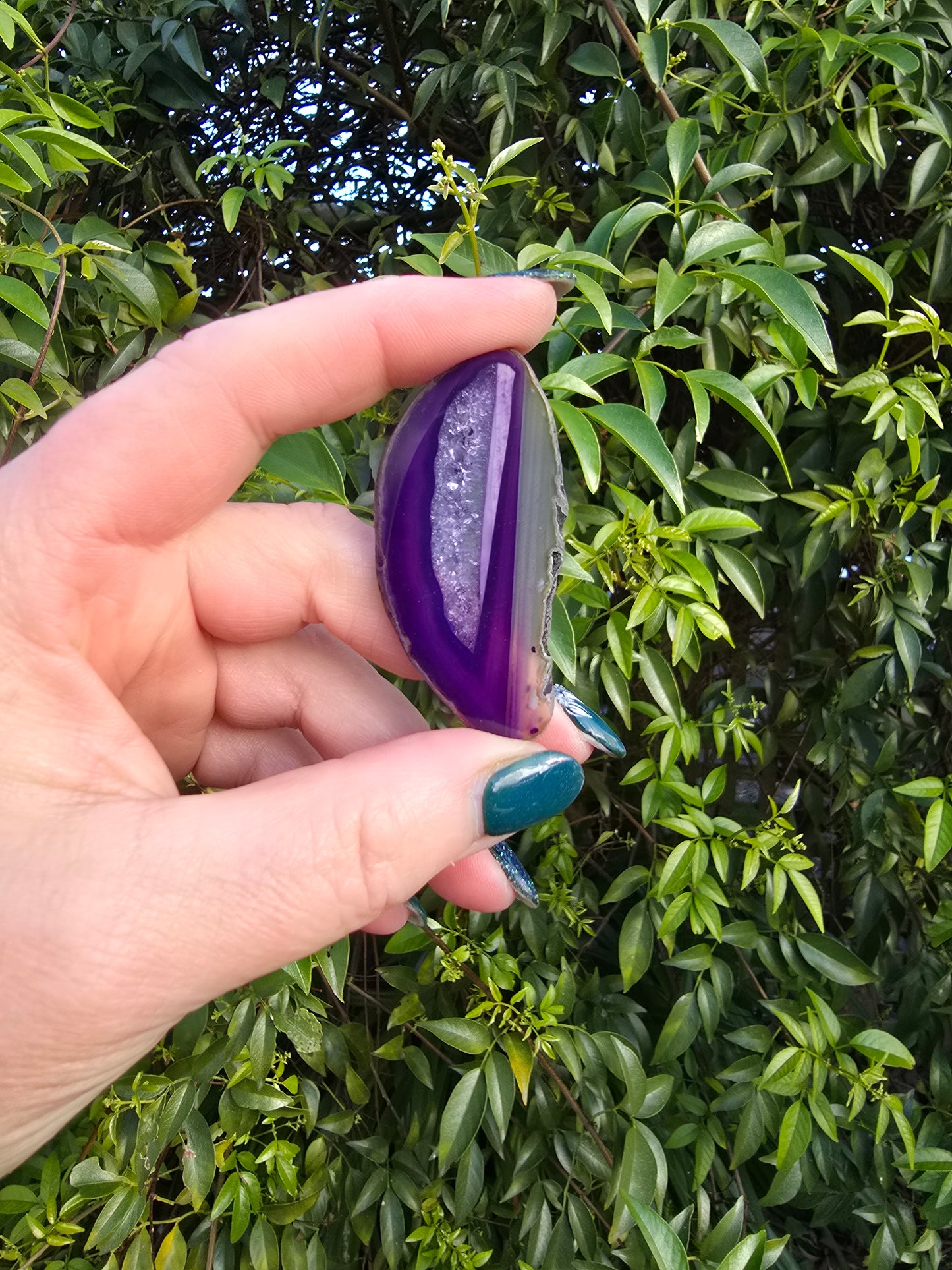 Agate Slice | Purple Small