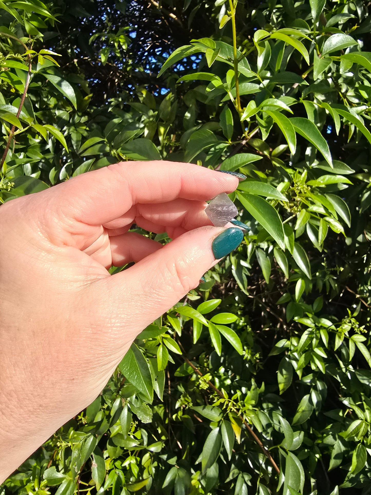 Rainbow Fluorite Octahedron Piece Medium
