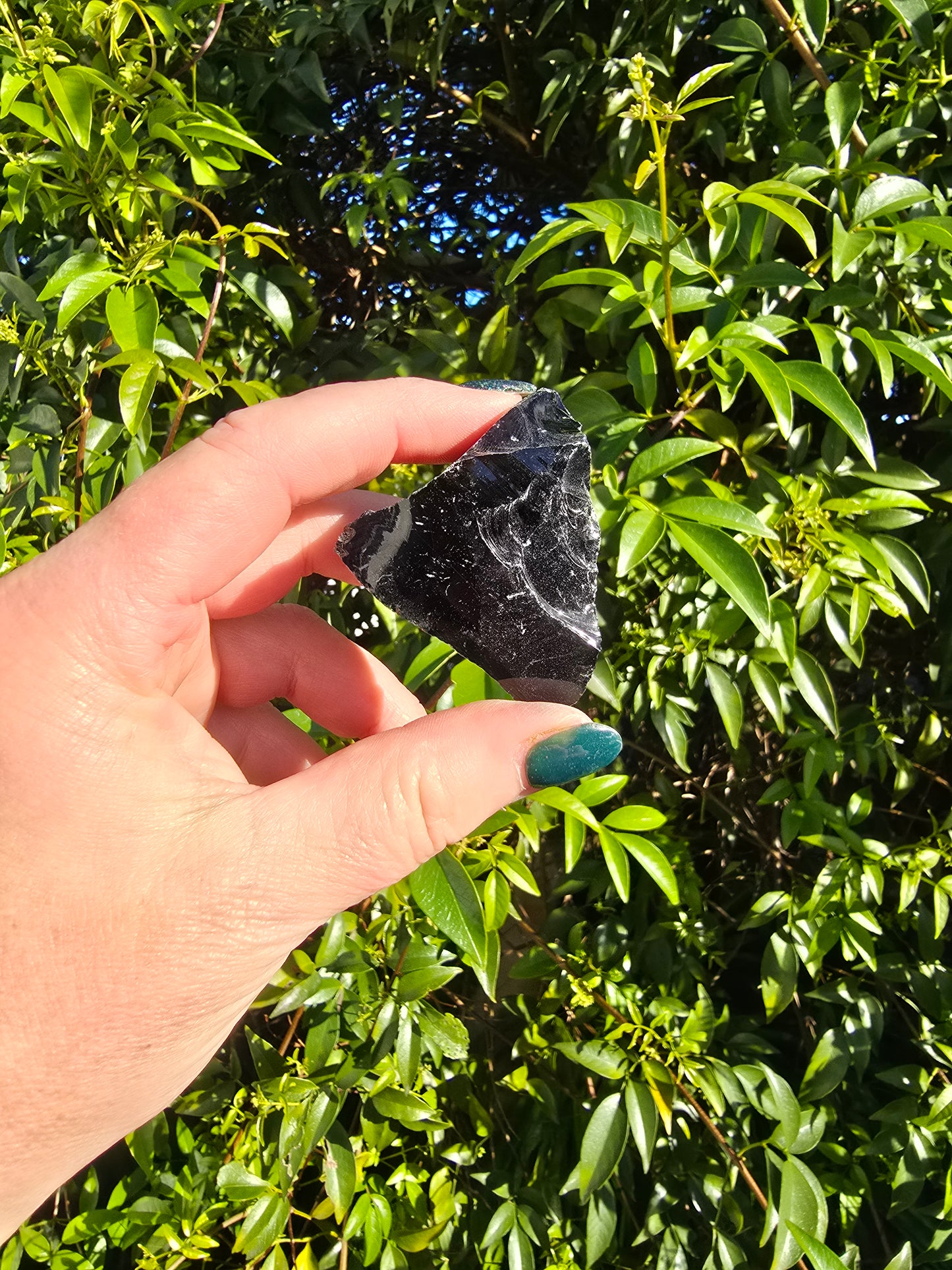 Black Obsidian Rough Piece Small