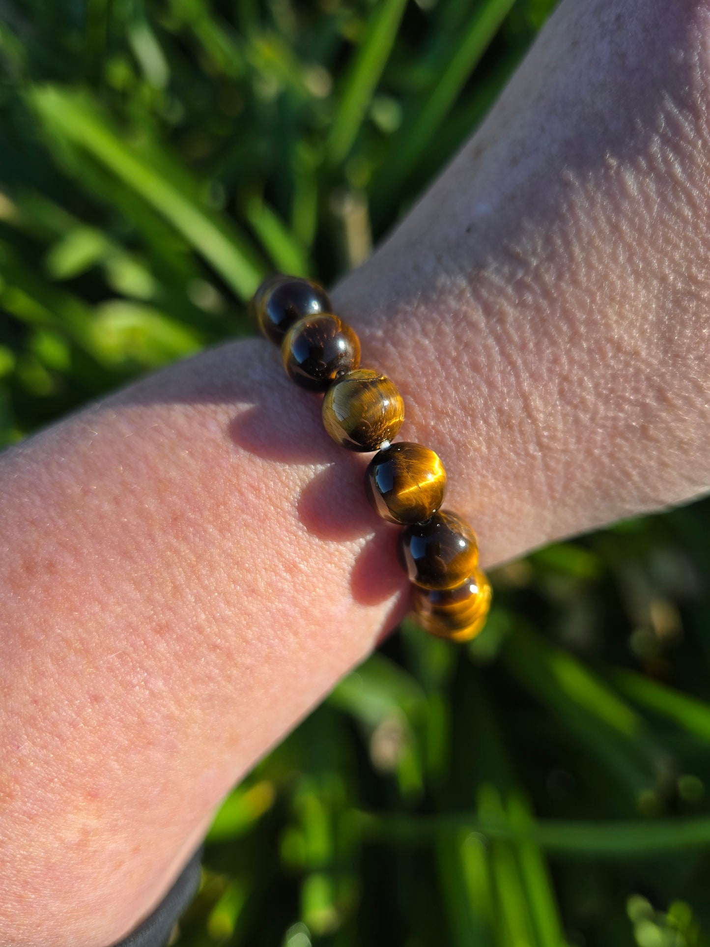 Tigers Eye Large | Round Bead Bracelet