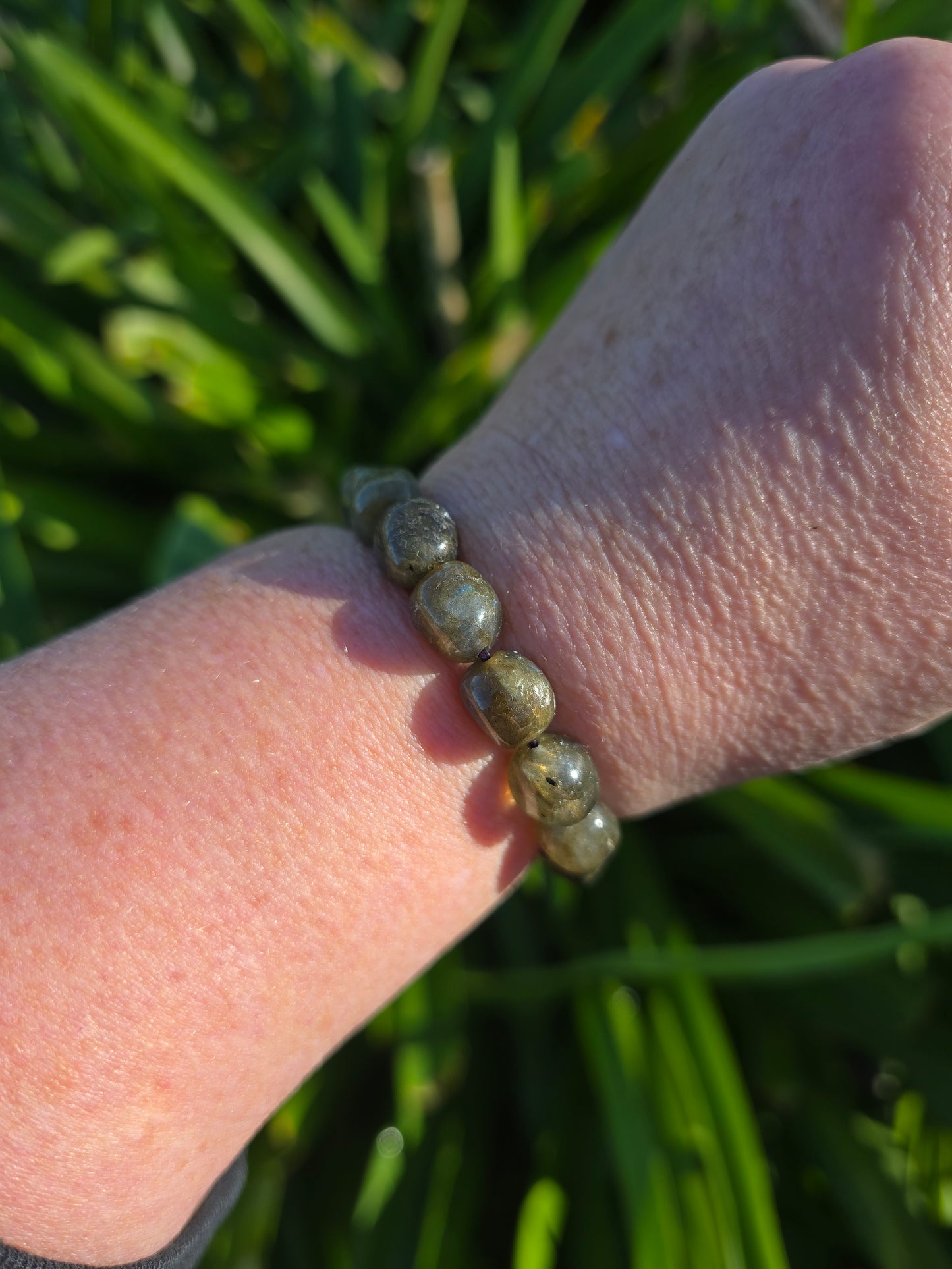 Labradorite | Nugget Bead Bracelet