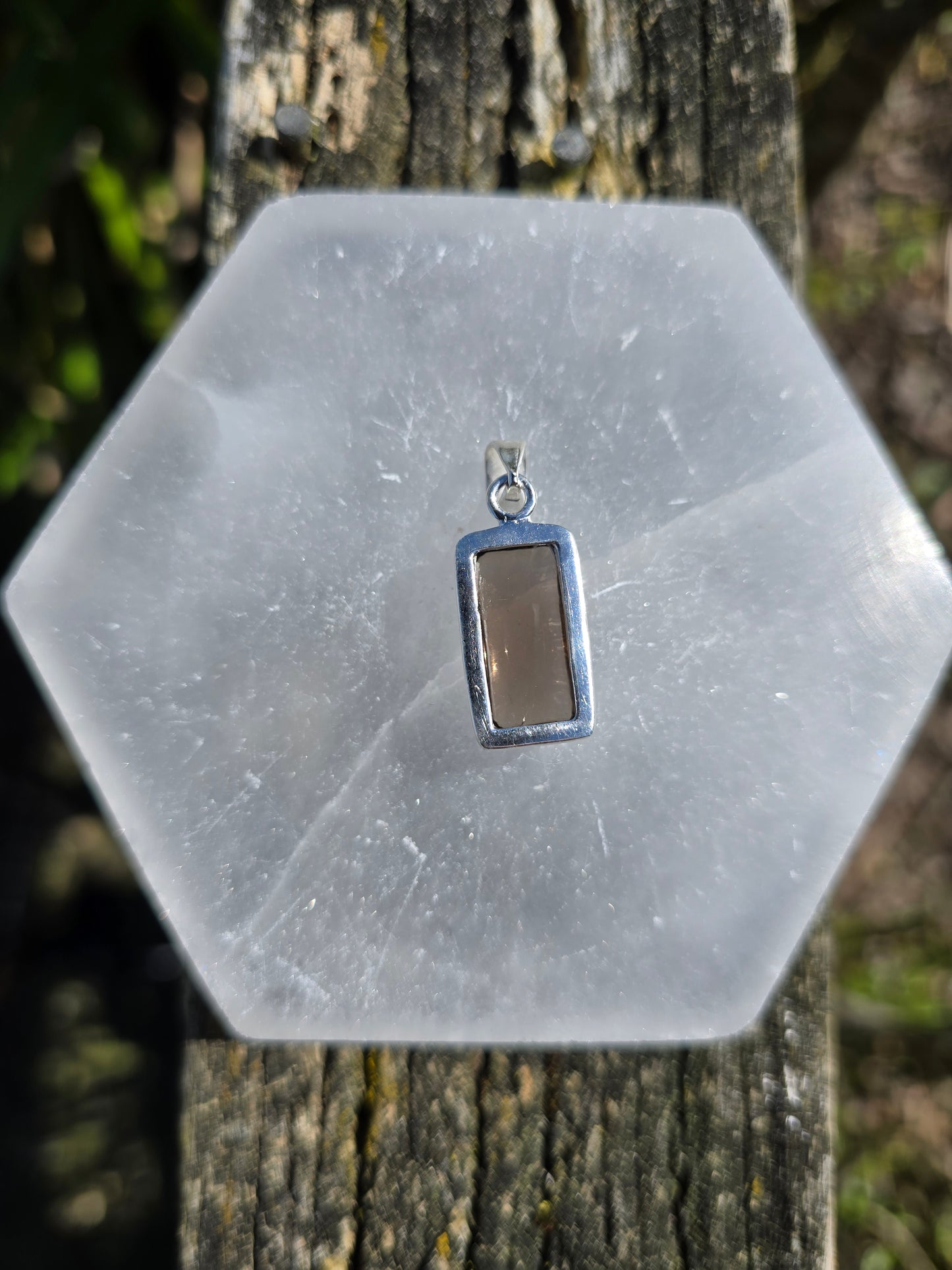 Smoky Quartz | Polished Sterling Silver Pendant D