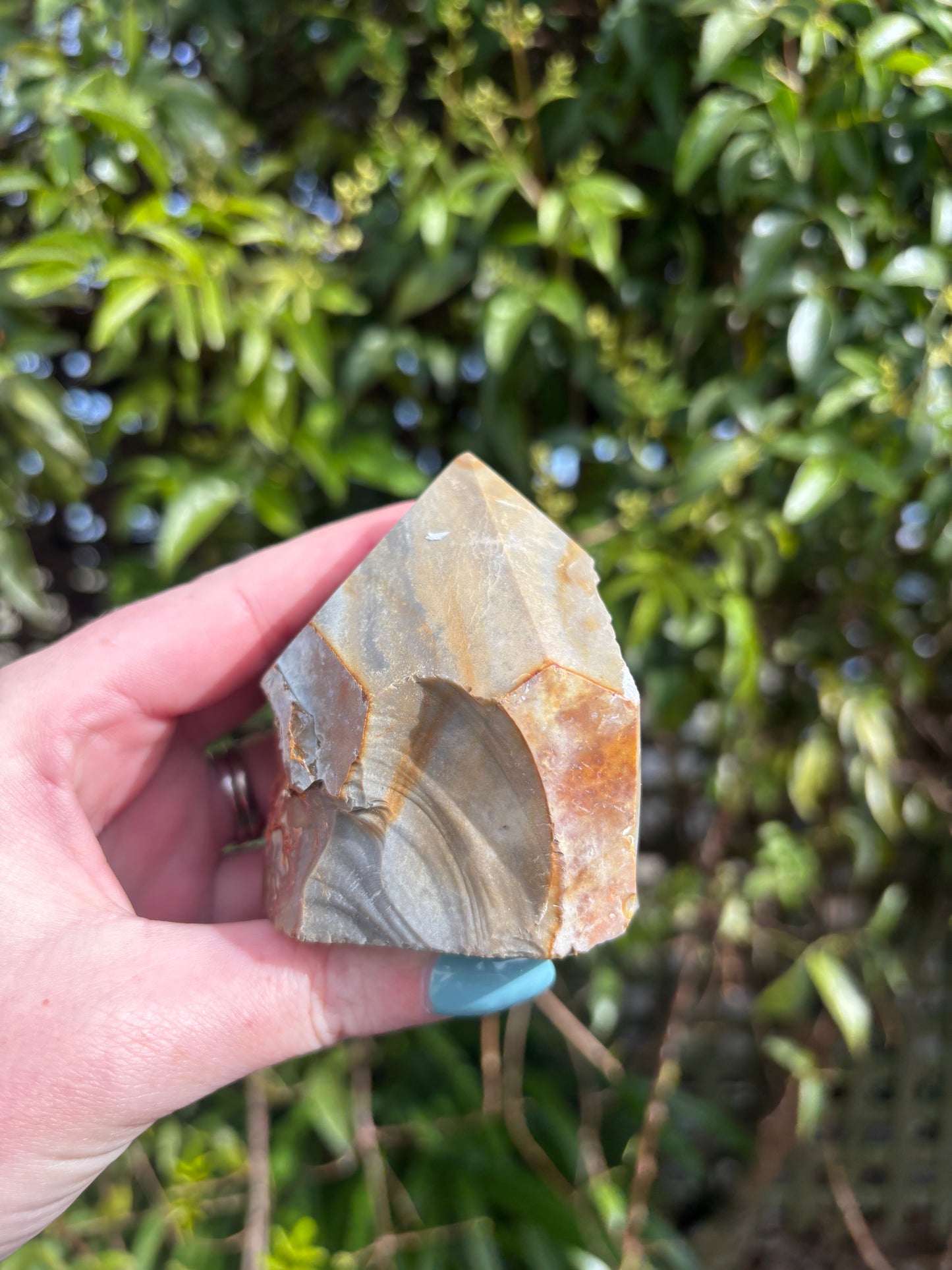 Polychrome Jasper Semi Polished Point A