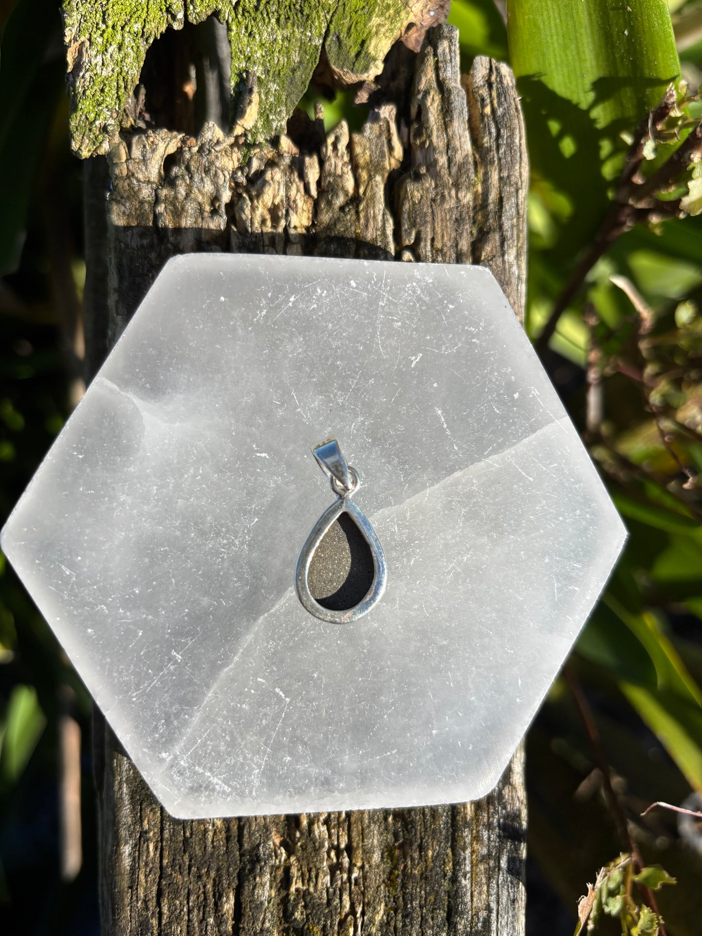 Pyrite Druzy | Sterling Silver Pendant B