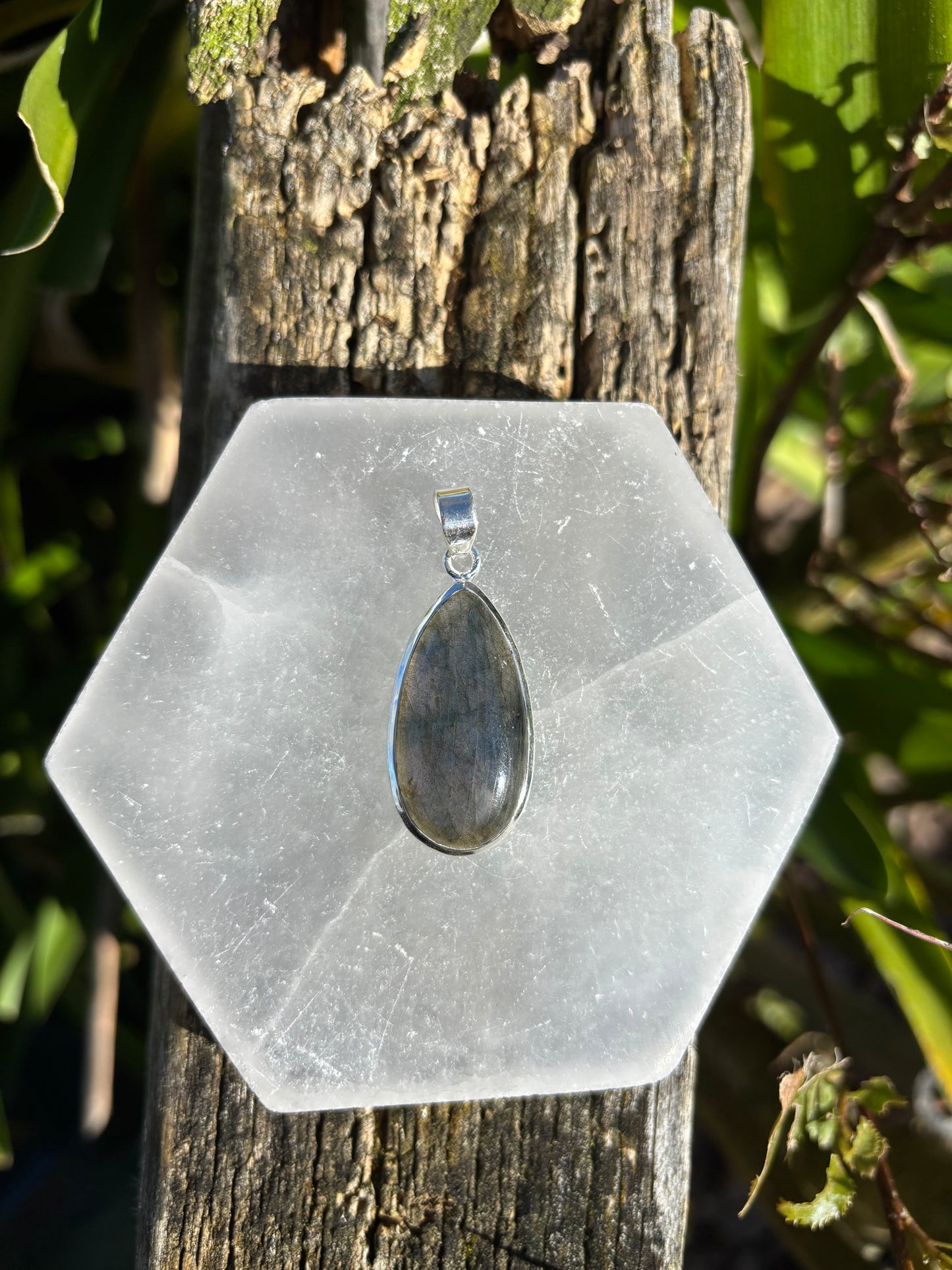 Labradorite | Polished Sterling Silver Pendant B