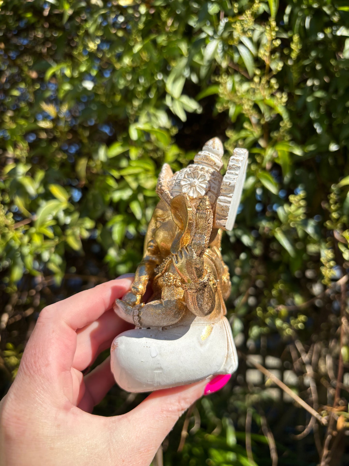 Ganesh White & Gold Small