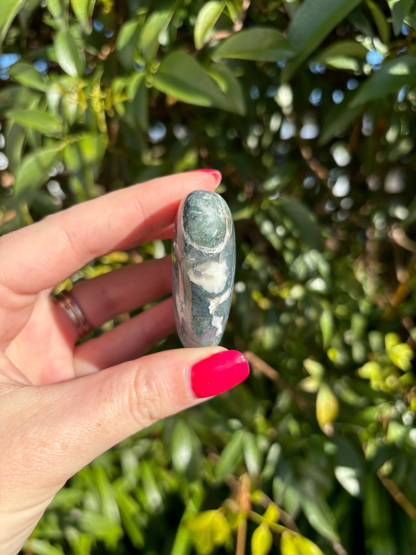 Moss Agate Heart C