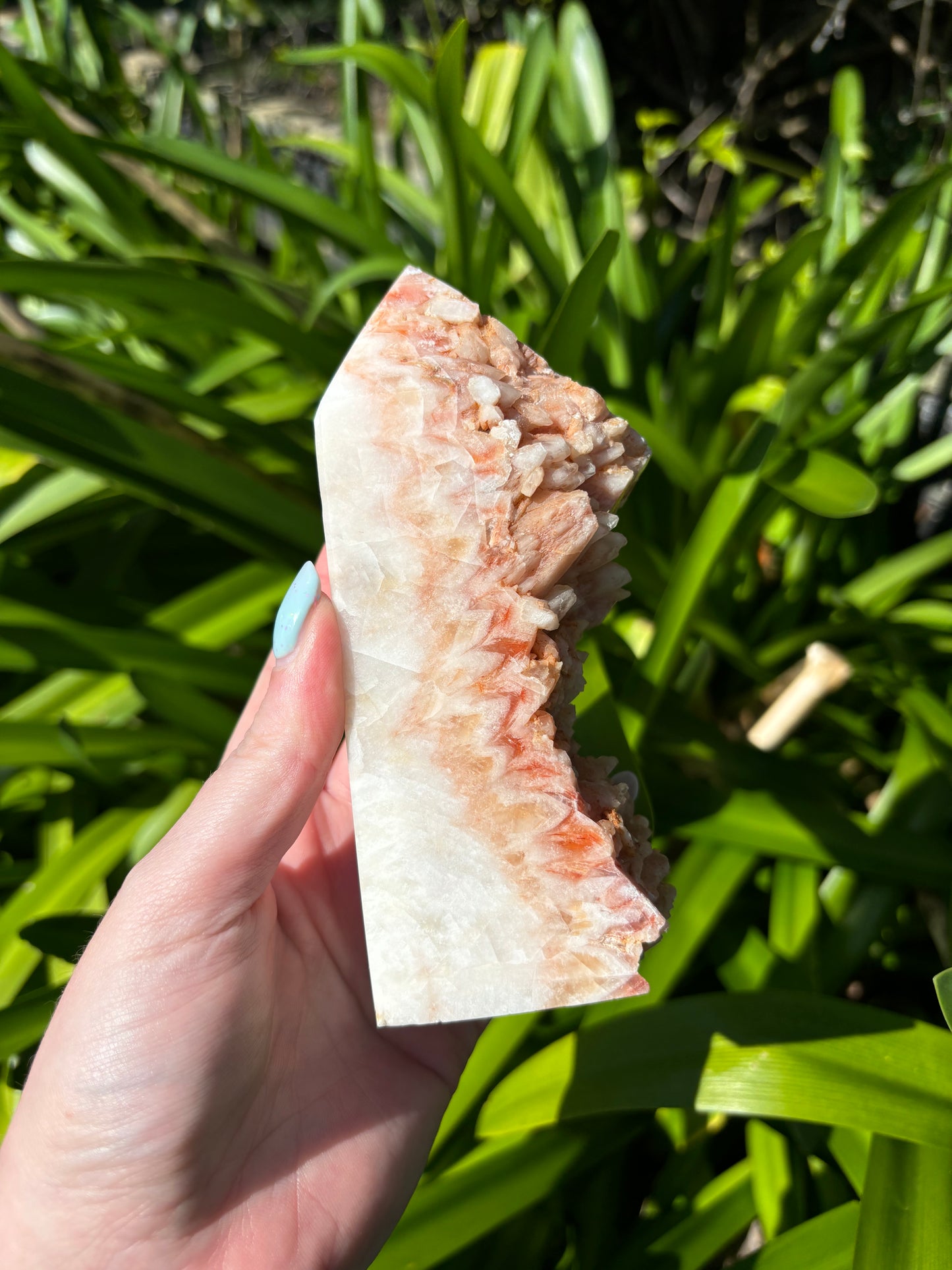 Rainbow Calcite Cluster Point A