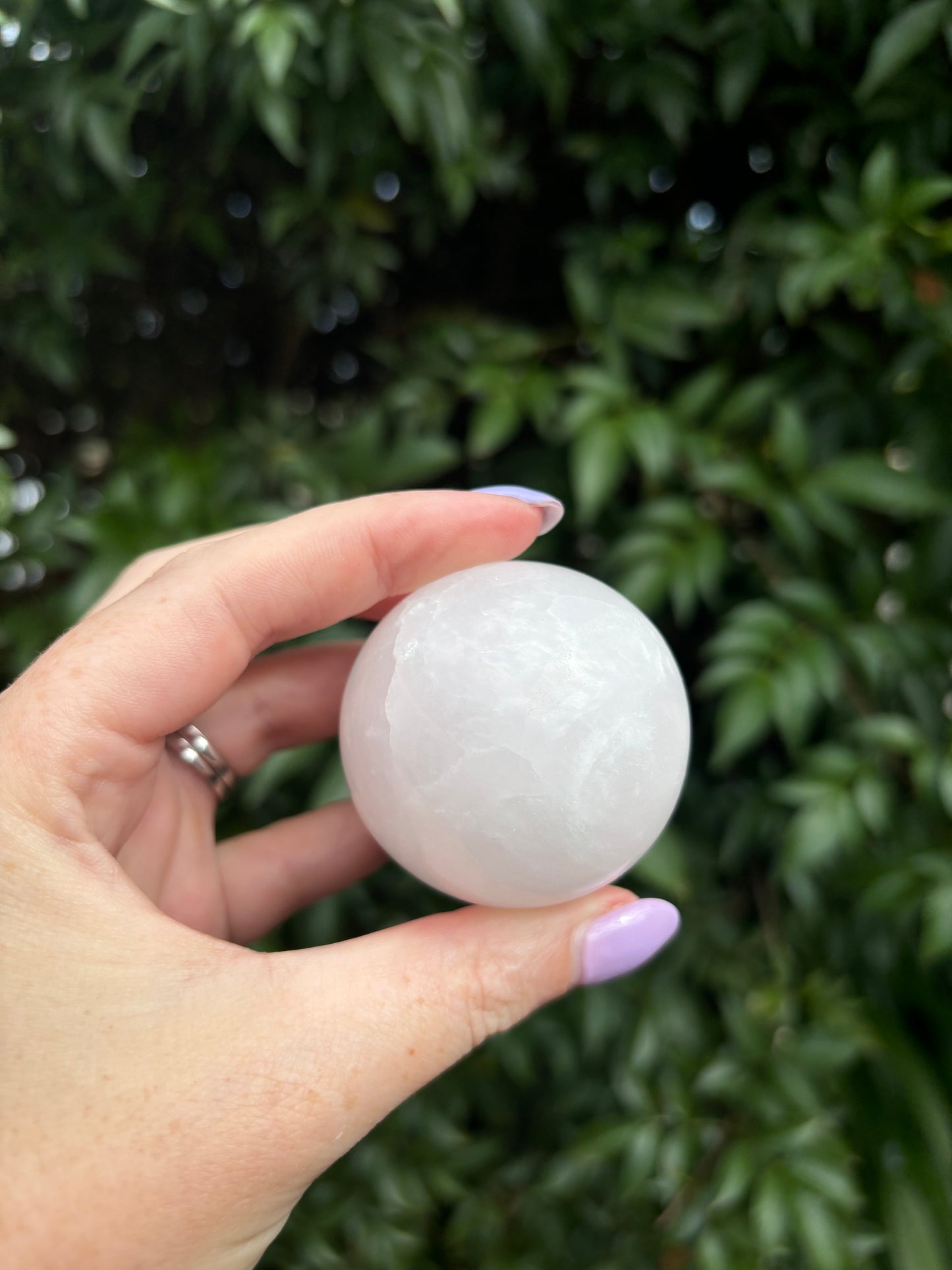 Pink Mangano Calcite Sphere B