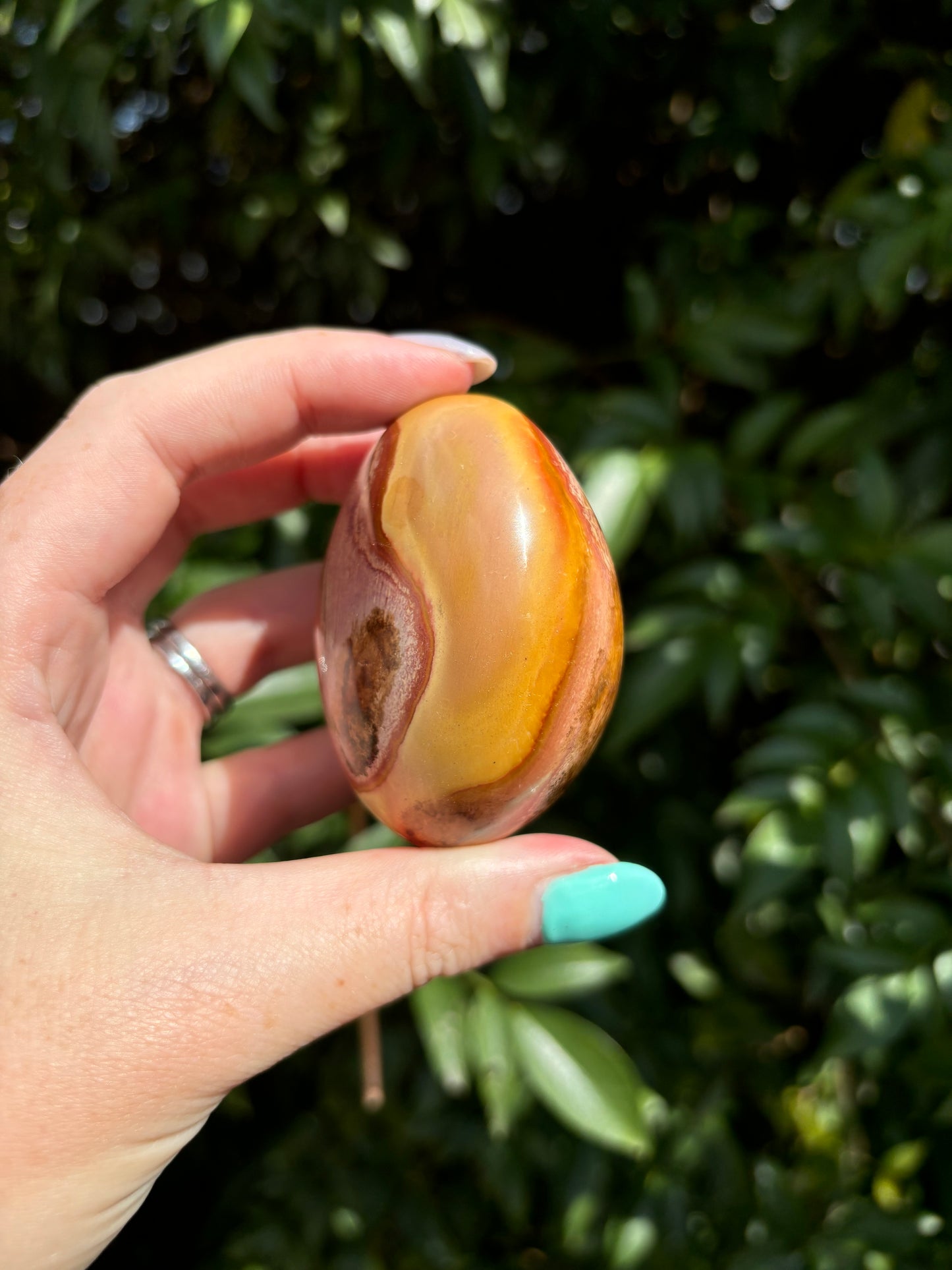 Polychrome Jasper Palm Stone F