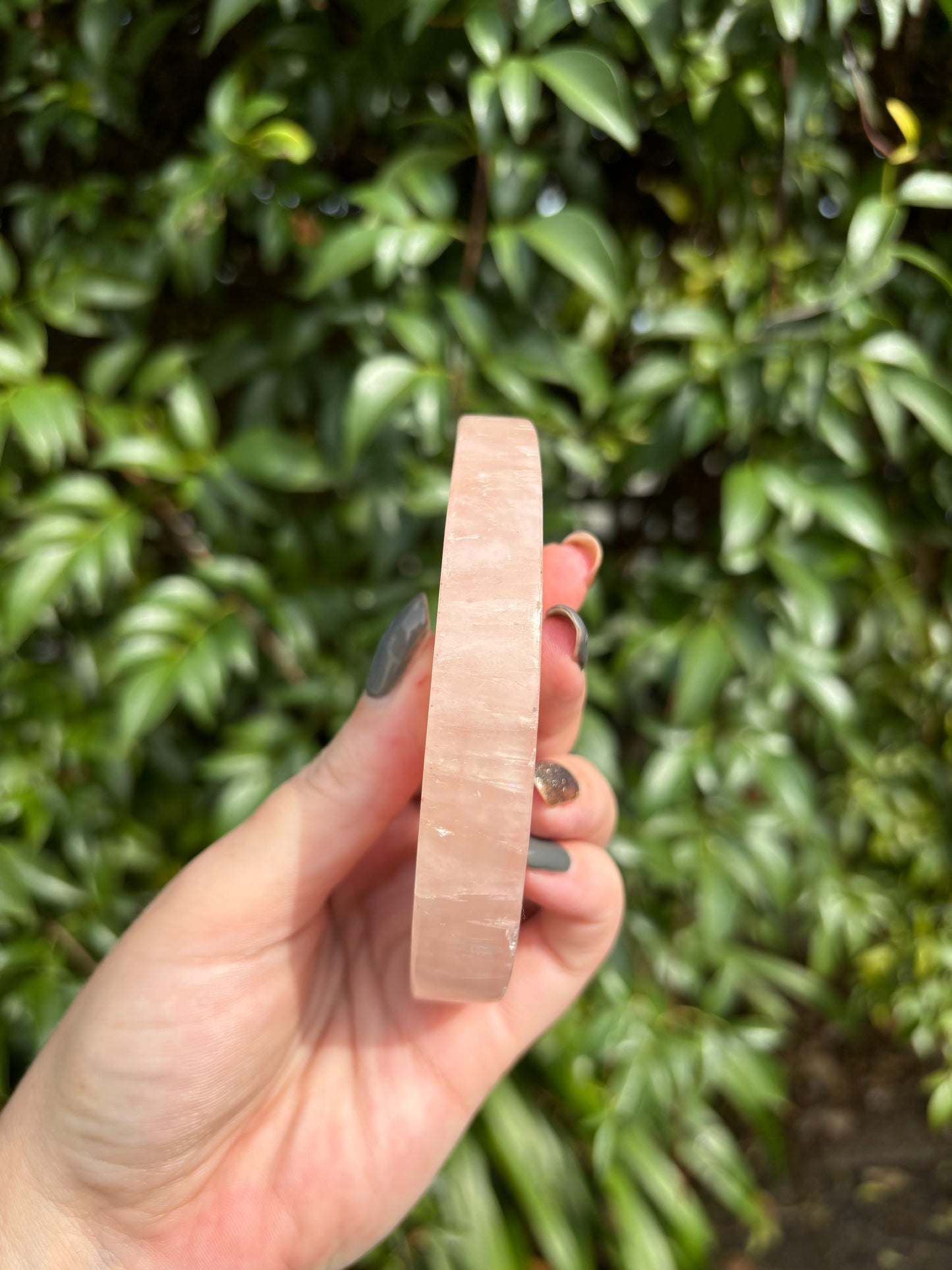 Rose Calcite Moon A
