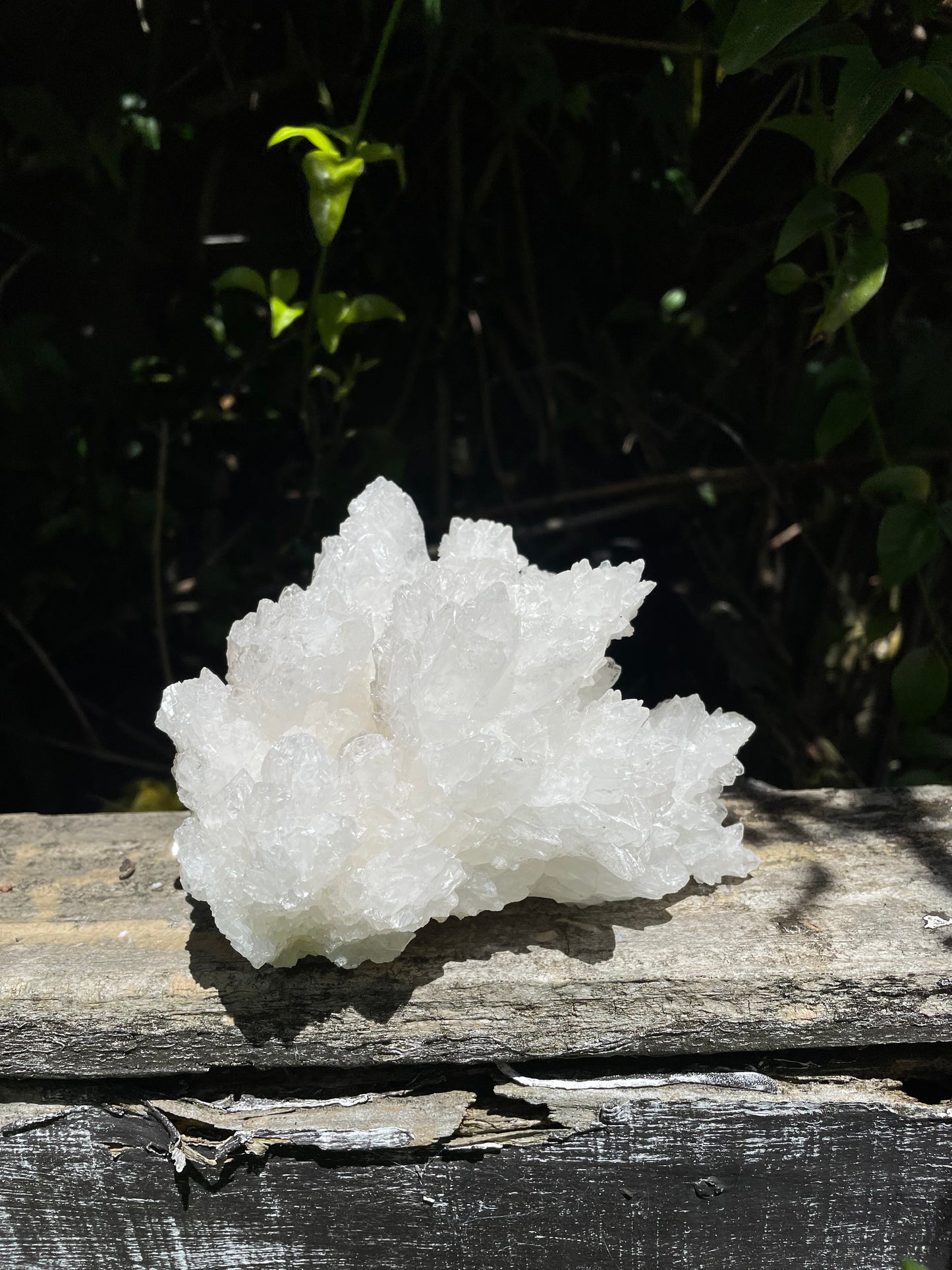 White Aragonite Cluster