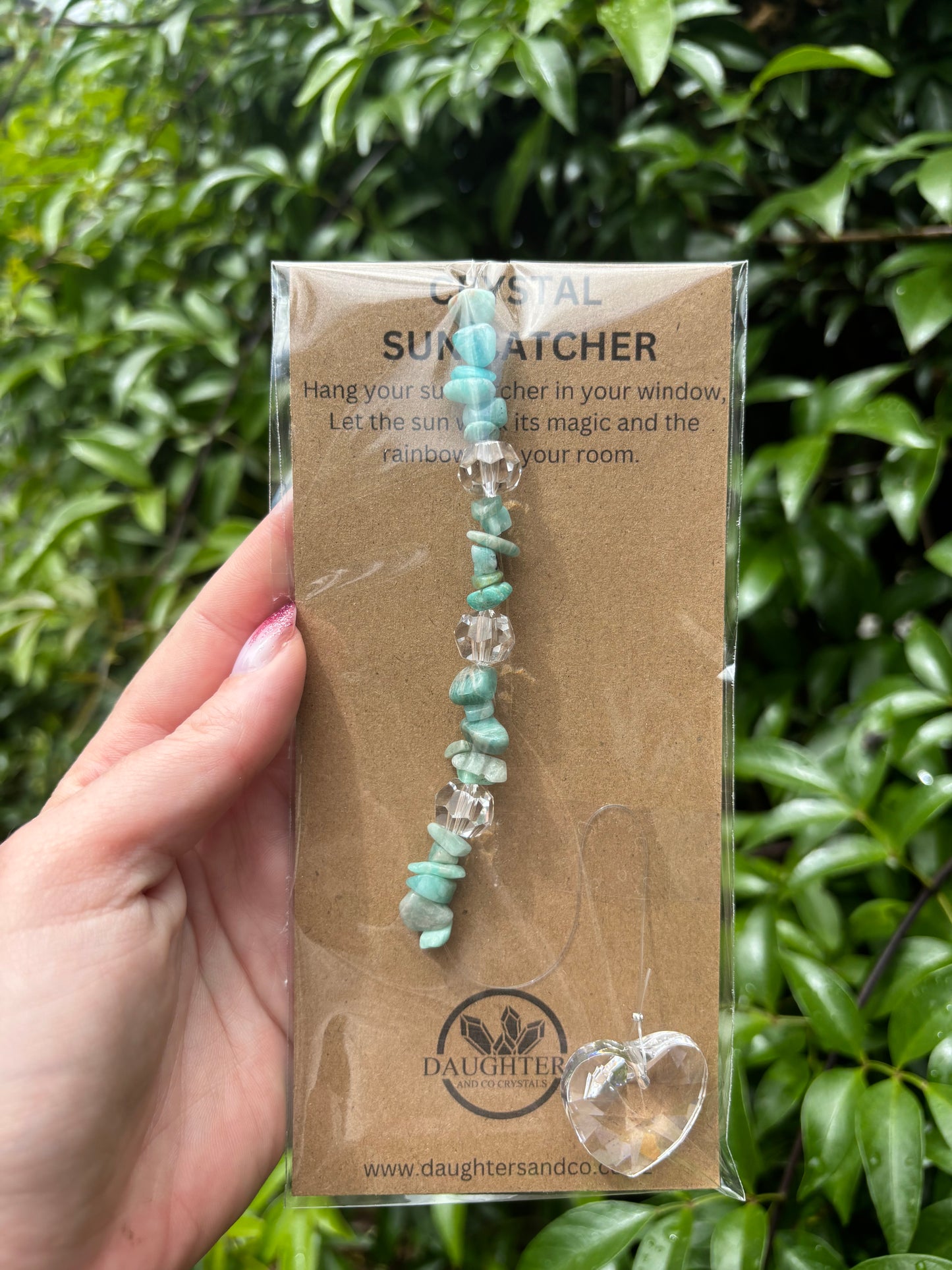 Amazonite | Heart Sun Catcher