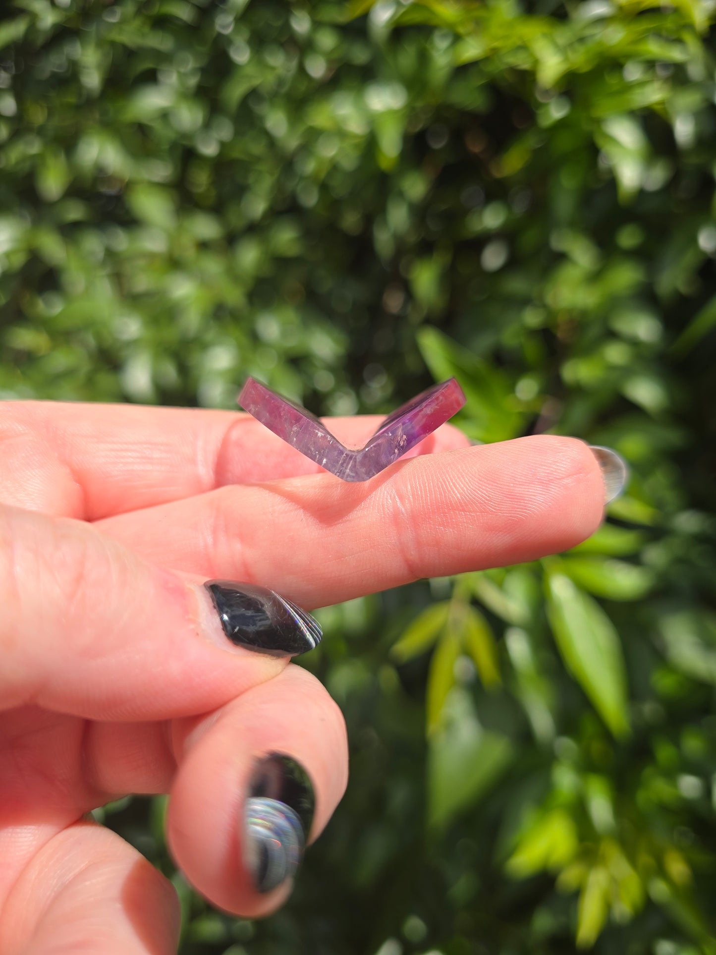 Amethyst 3D Small Heart