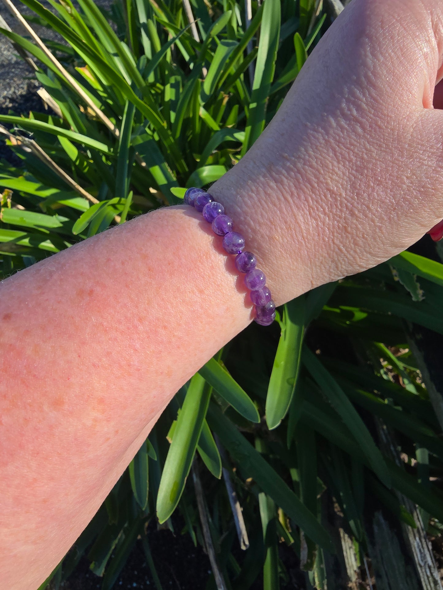 Amethyst | Round Bead Bracelet 6 mm