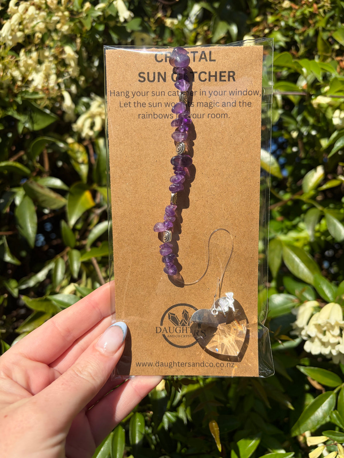 Amethyst | Heart Sun Catcher