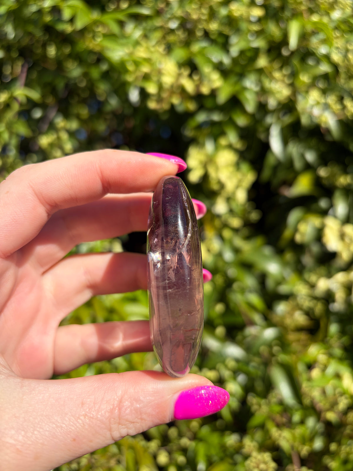 Phantom Amethyst Palm Stone B