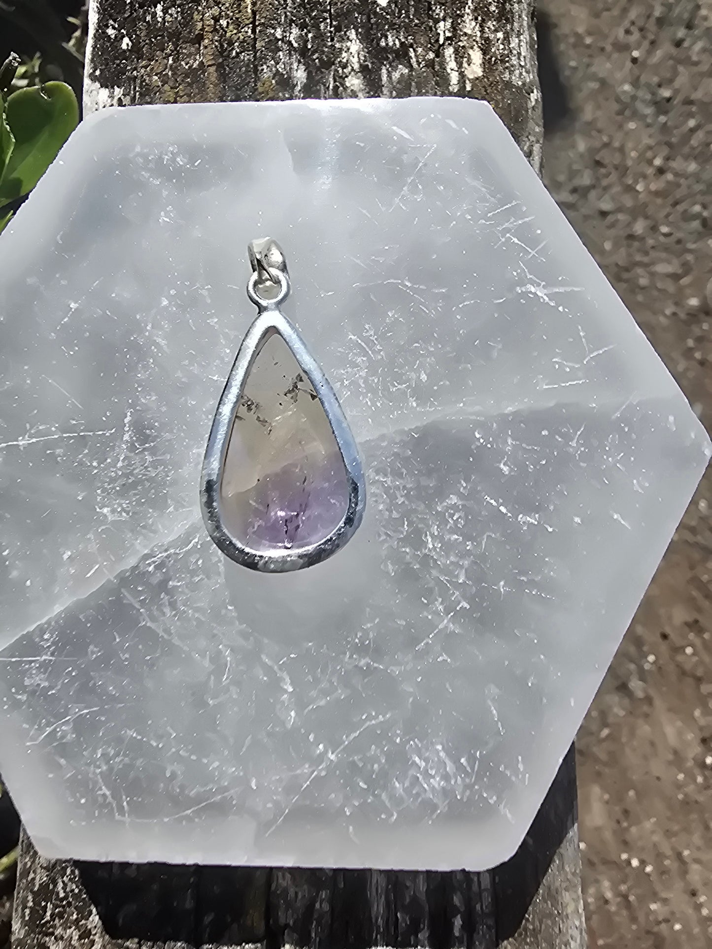 Ametrine | Polished Sterling Silver Pendant F