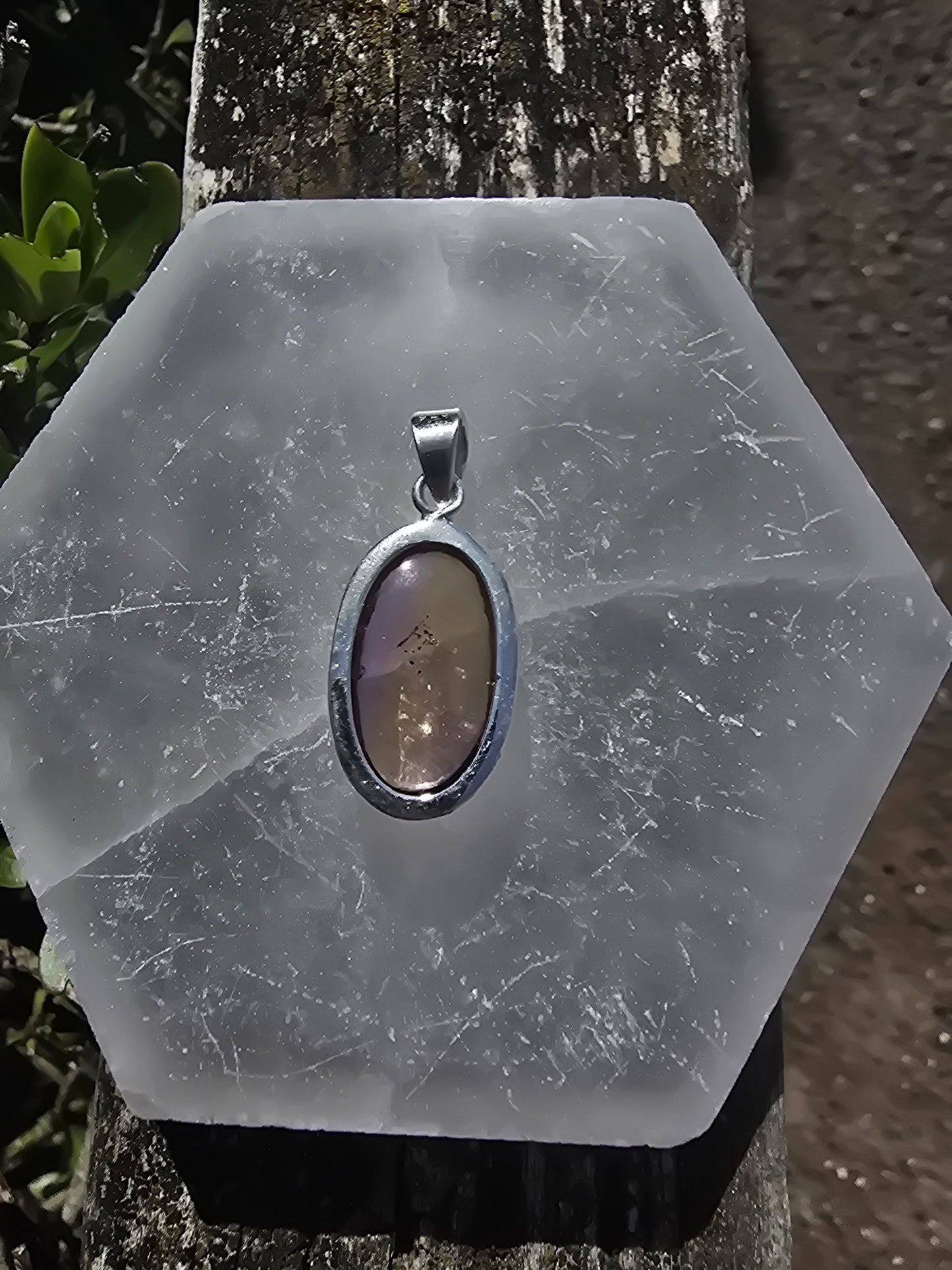 Ametrine | Polished Sterling Silver Pendant G