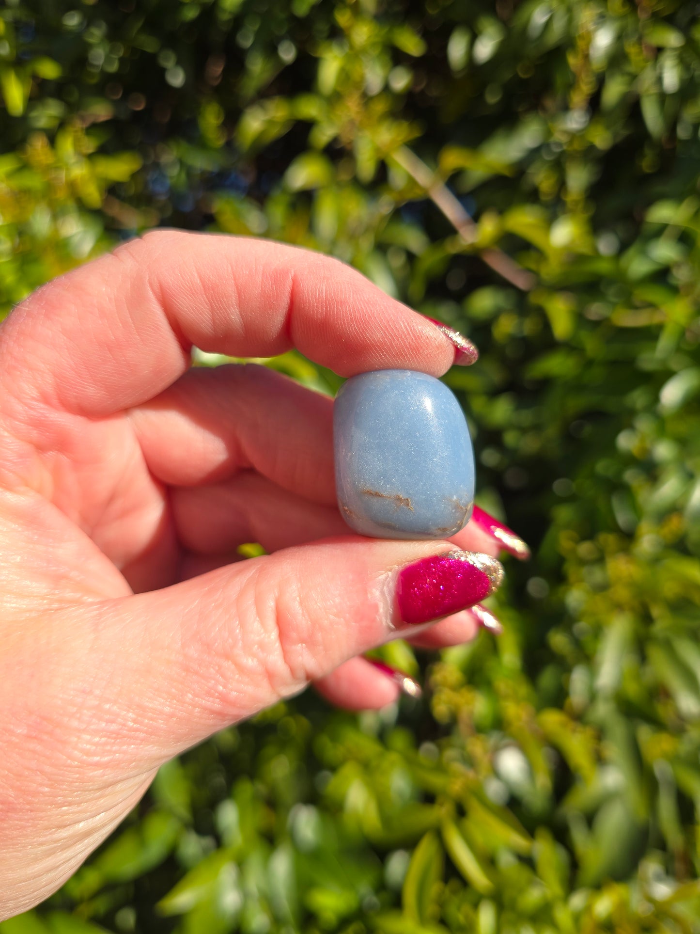 Angelite Tumbled Stone Medium