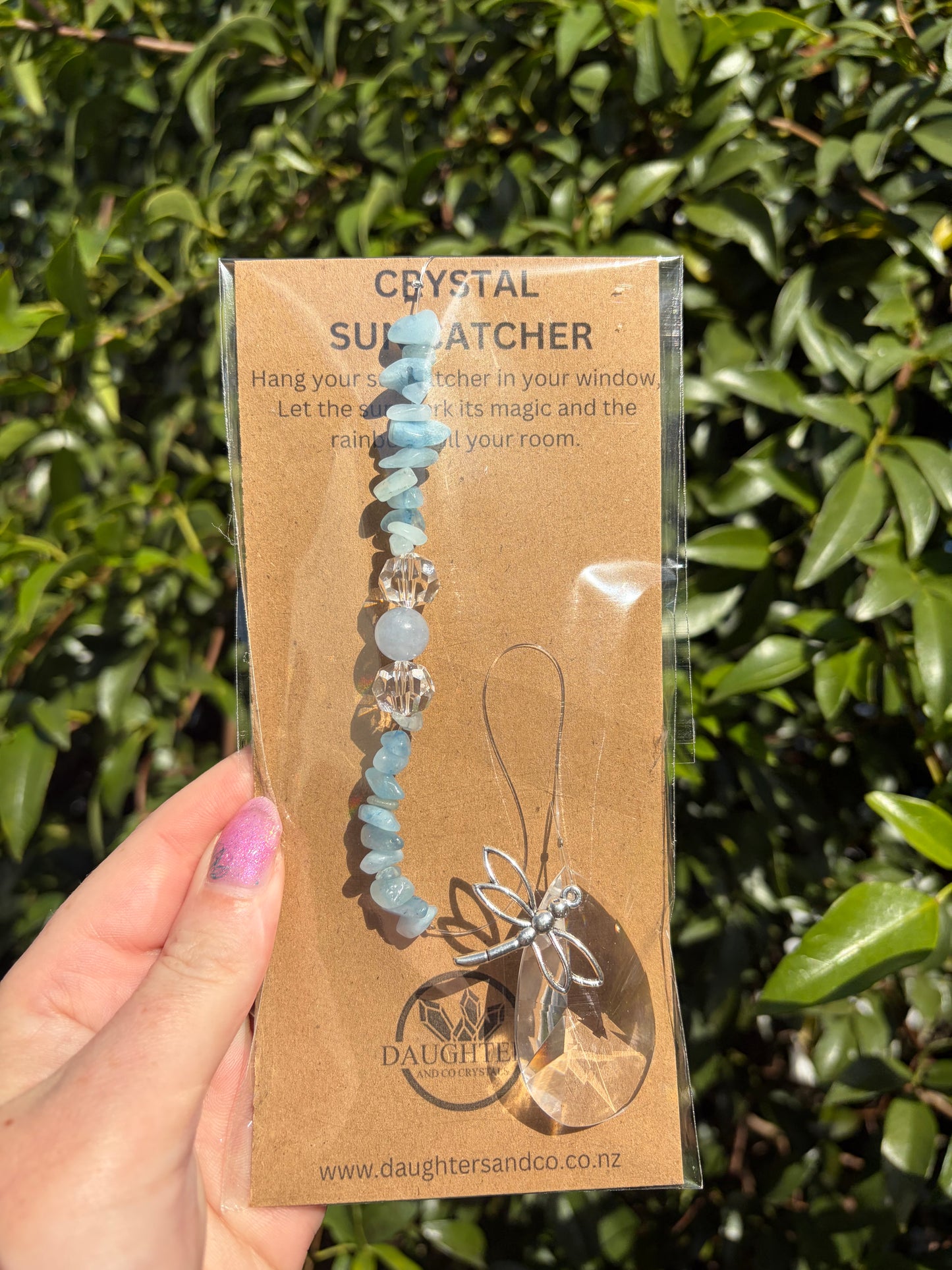 Aquamarine | Tear Drop Sun Catcher