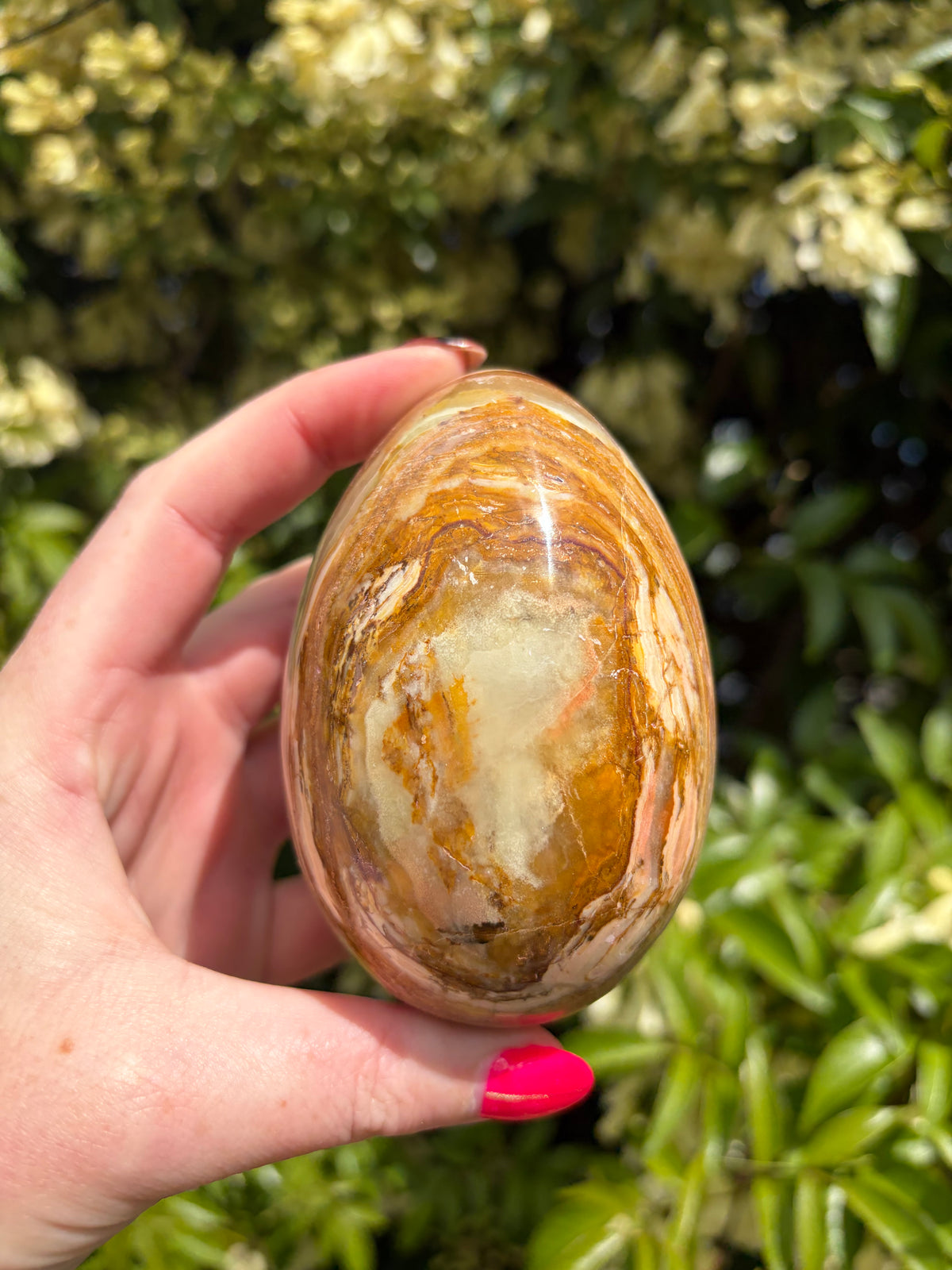Banded Calcite Medium Egg B