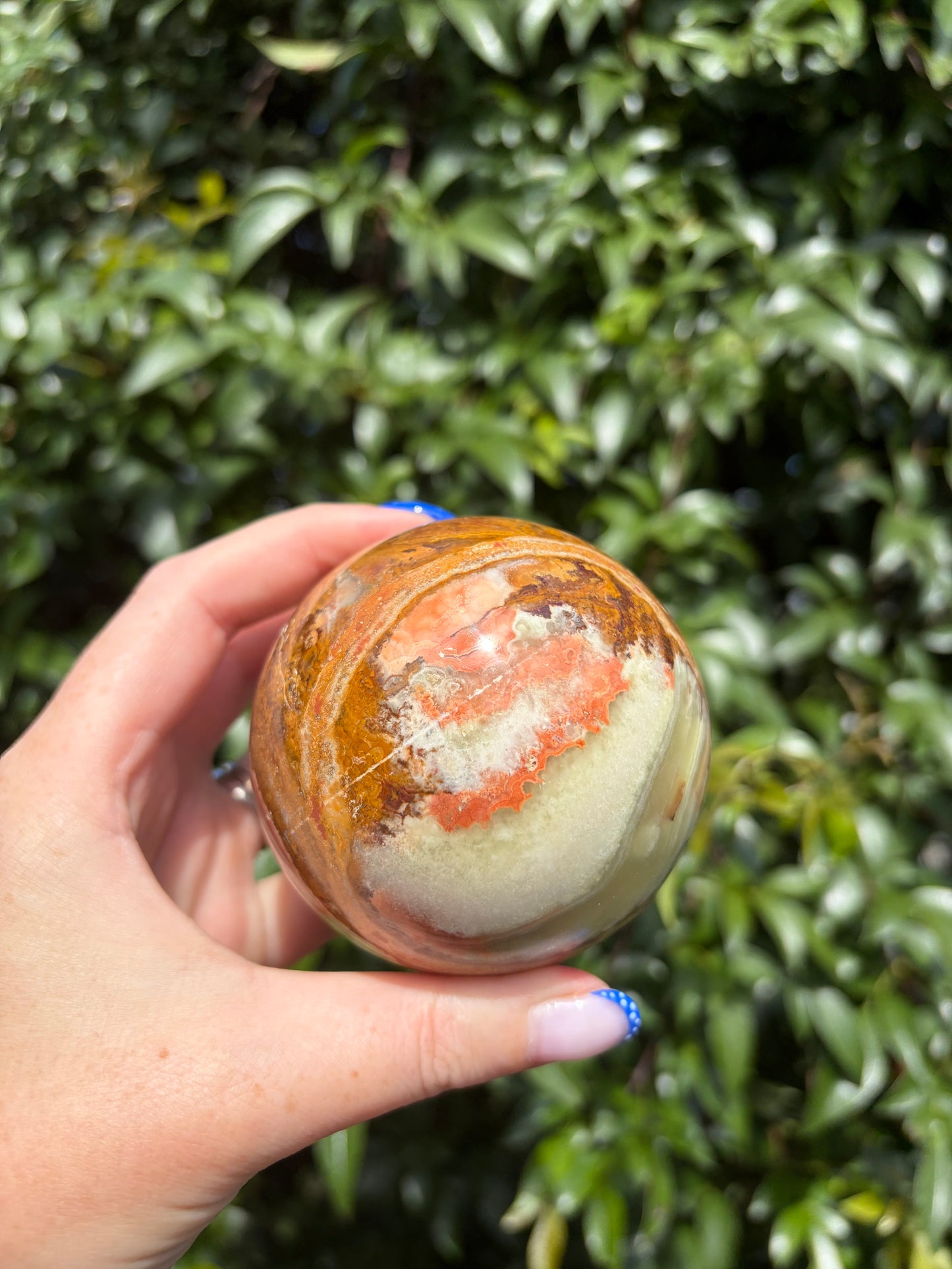 Banded Calcite Medium Sphere B