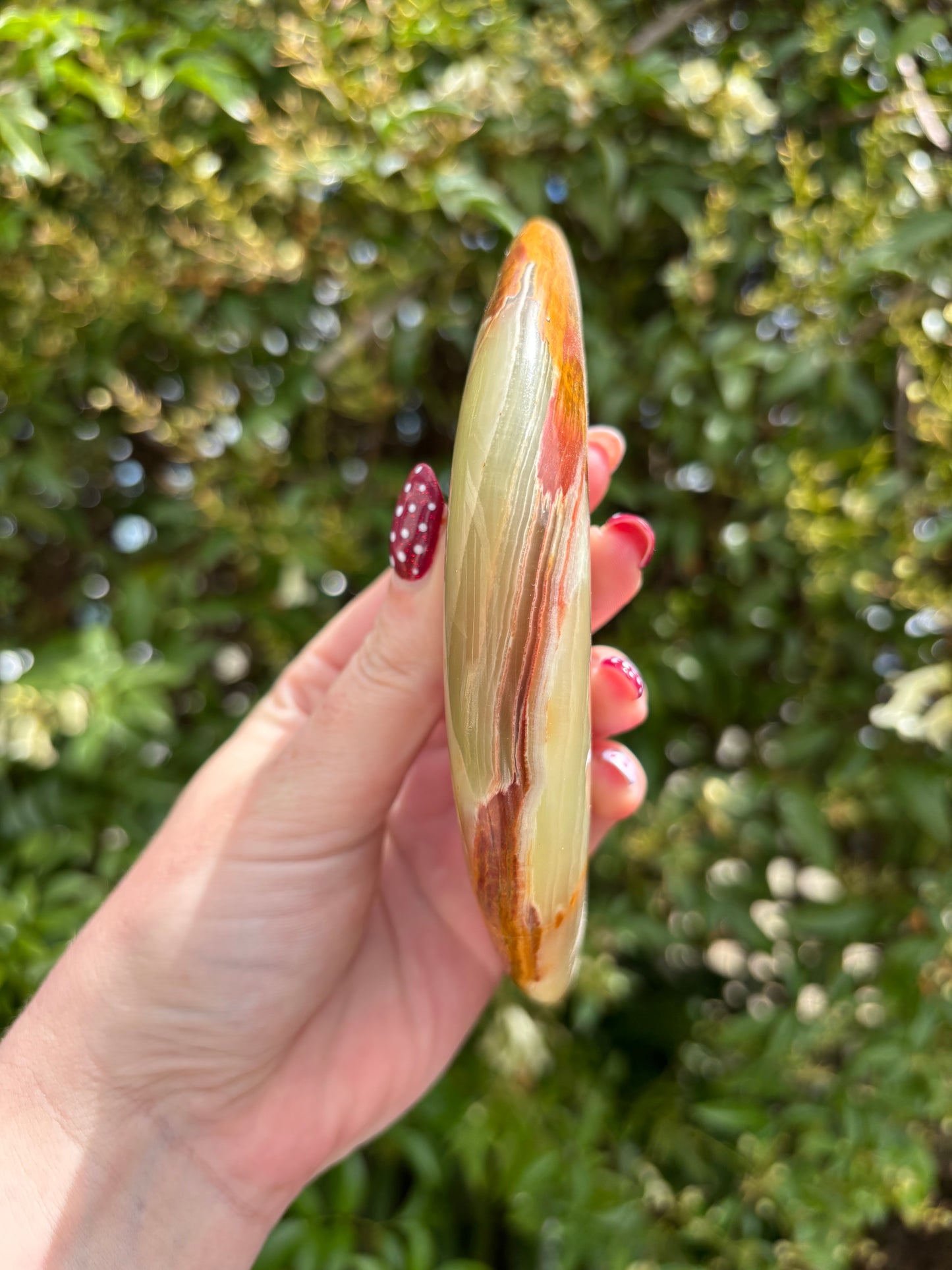 Banded Calcite Moon | Medium C "DAMAGED"