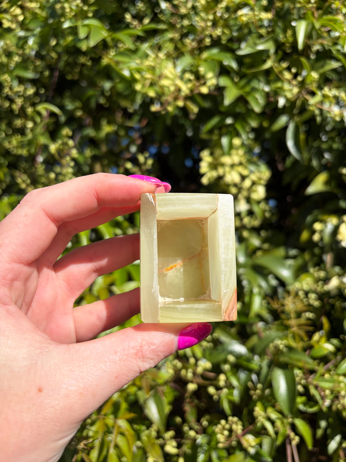 Banded Calcite Trinket Box A