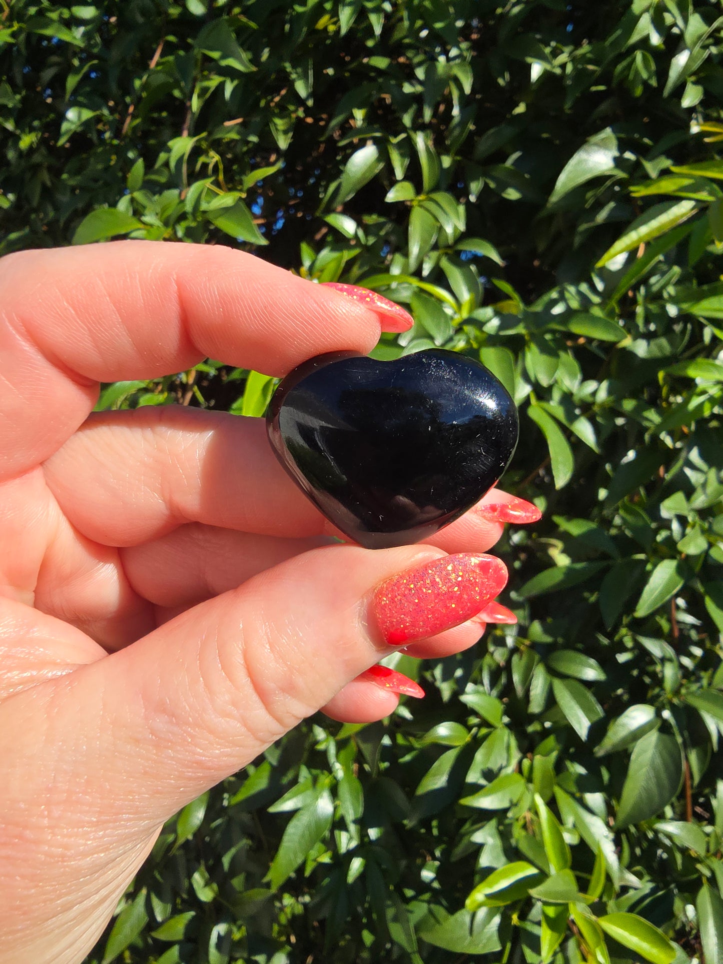 Black Obsidian Small Heart