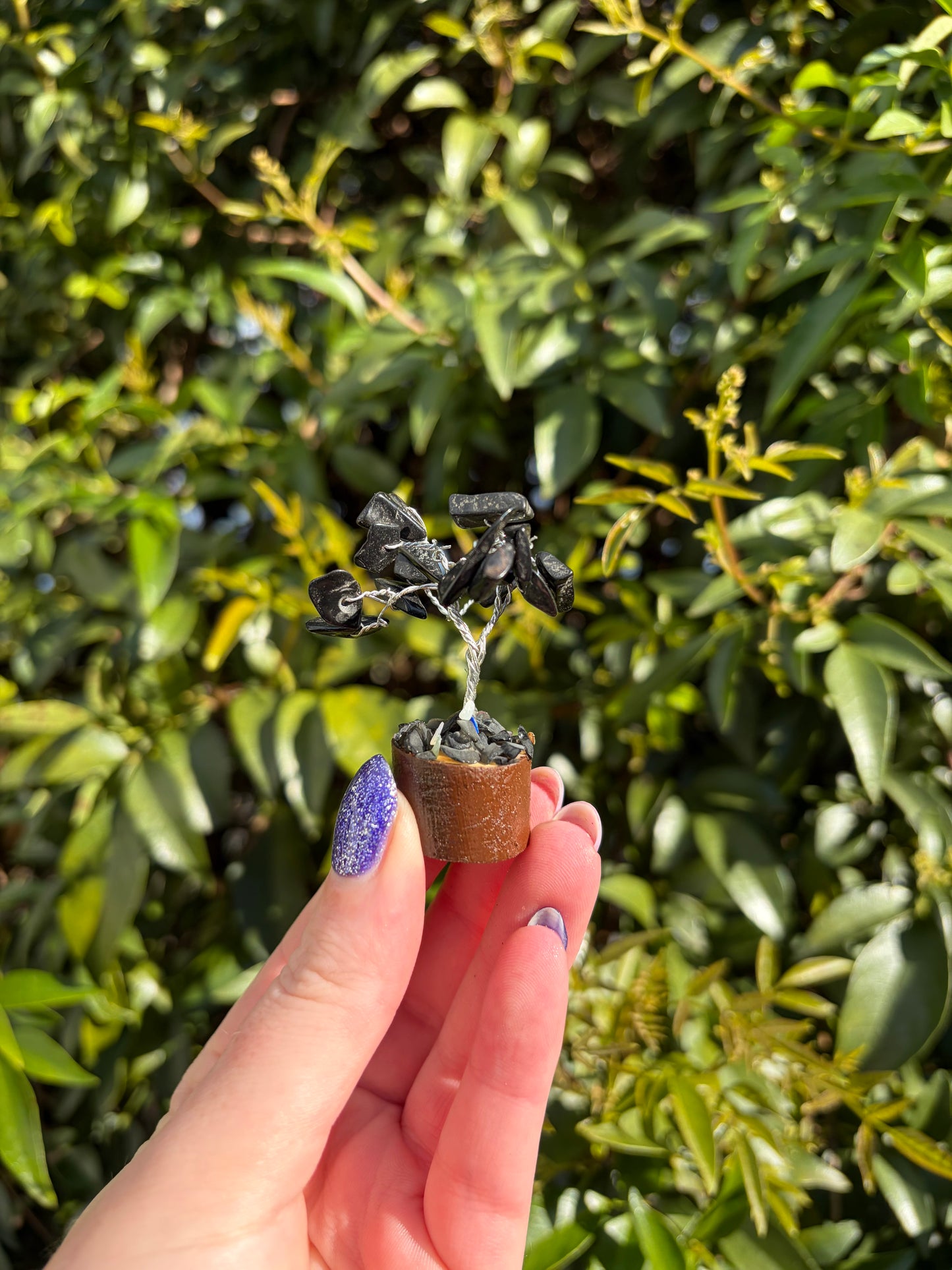 Black Onyx Crystal Tree Mini