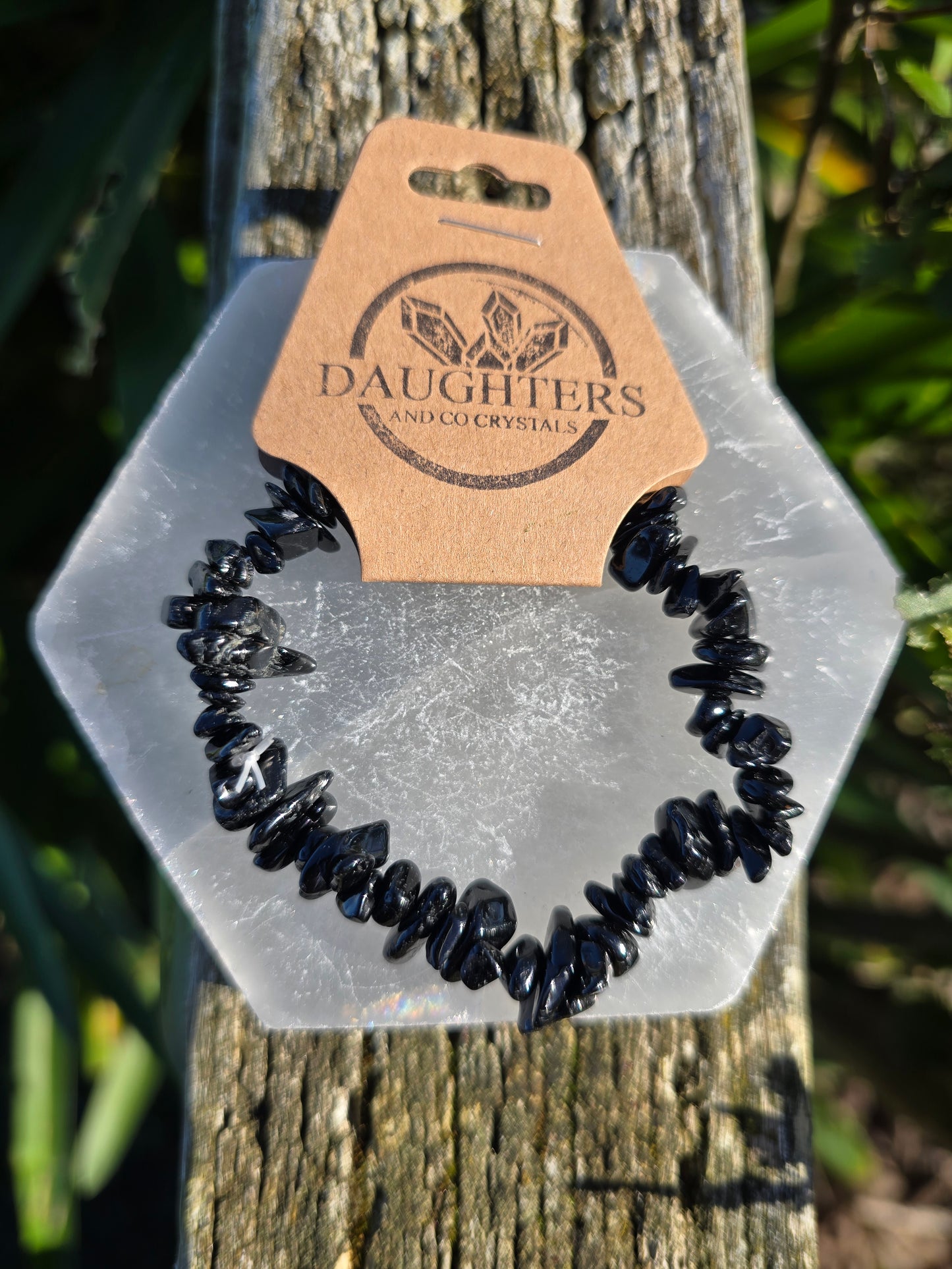 Black Tourmaline | Crystal Chip Bracelet