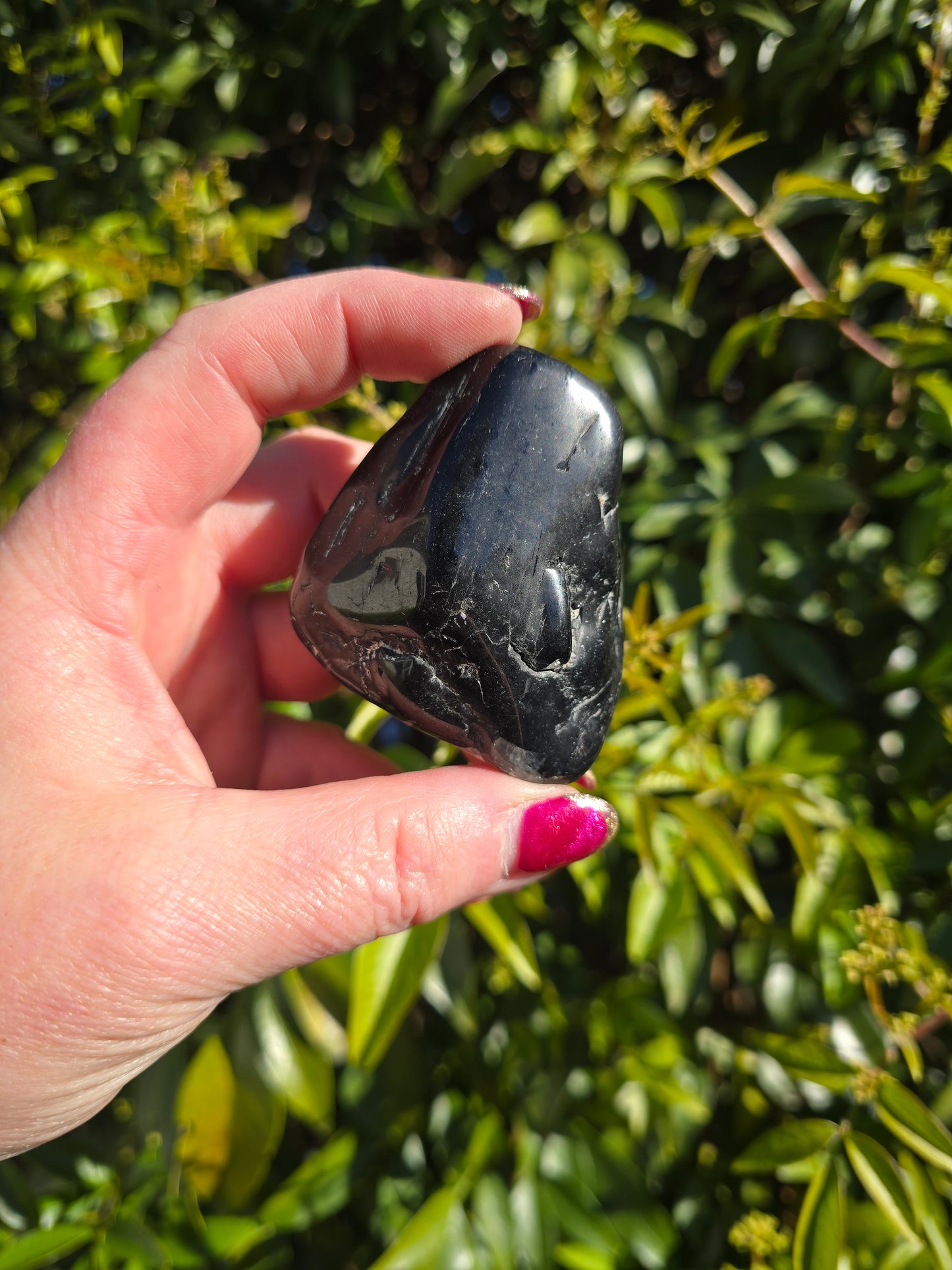 Black Tourmaline Jumbo Tumbled Stone