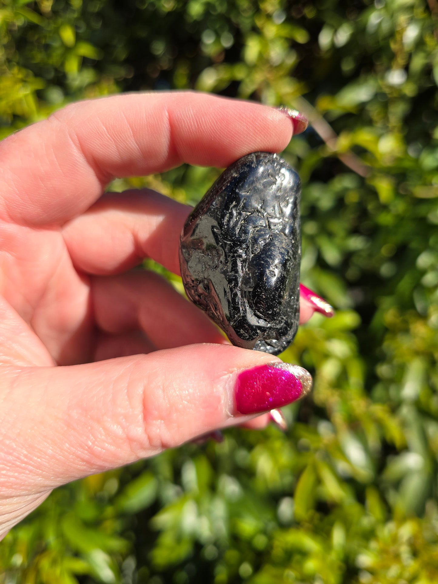 Black Tourmaline Tumbled Stone Large