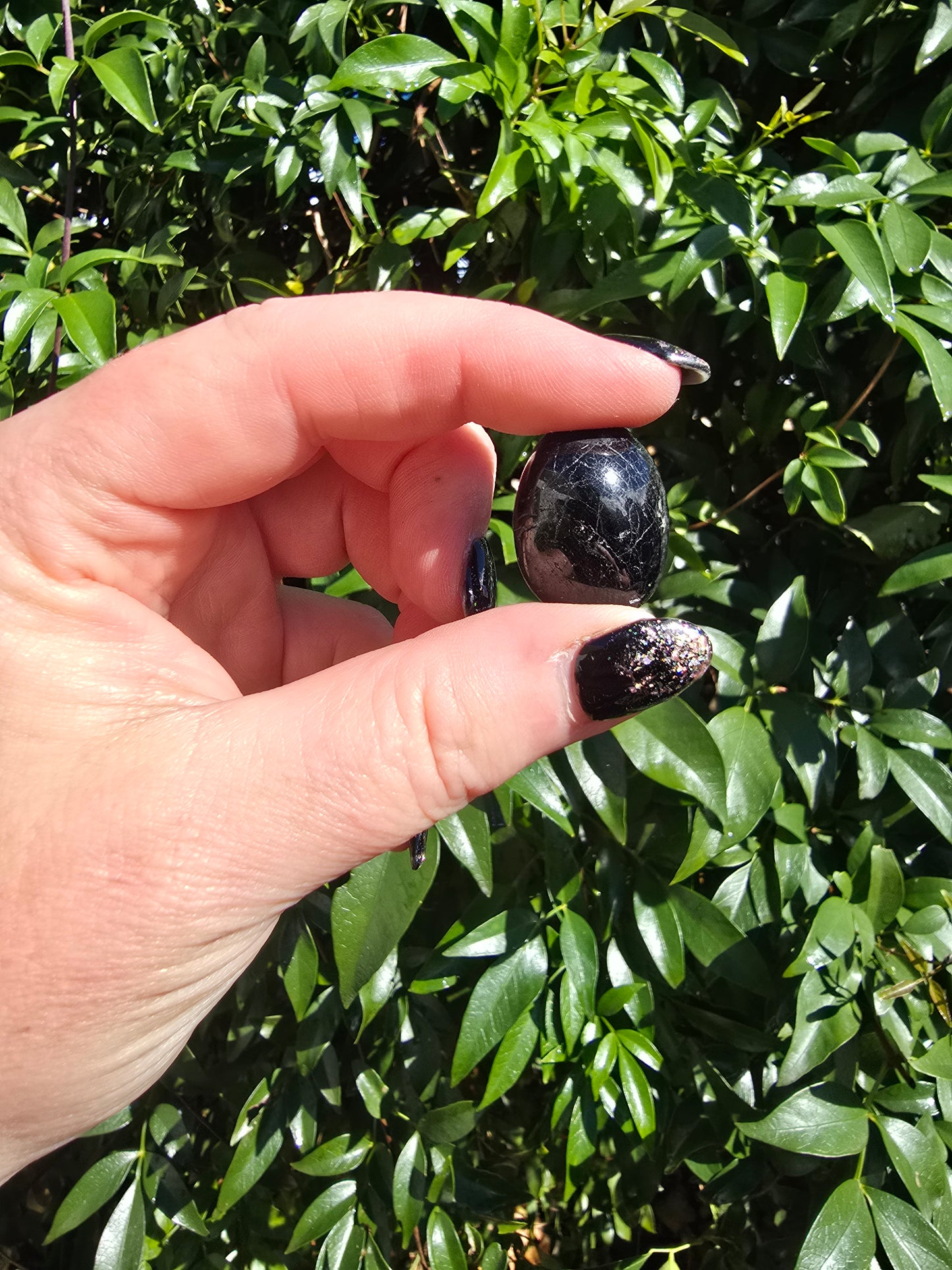 Black Tourmaline Small Tumbled Stone | A Grade