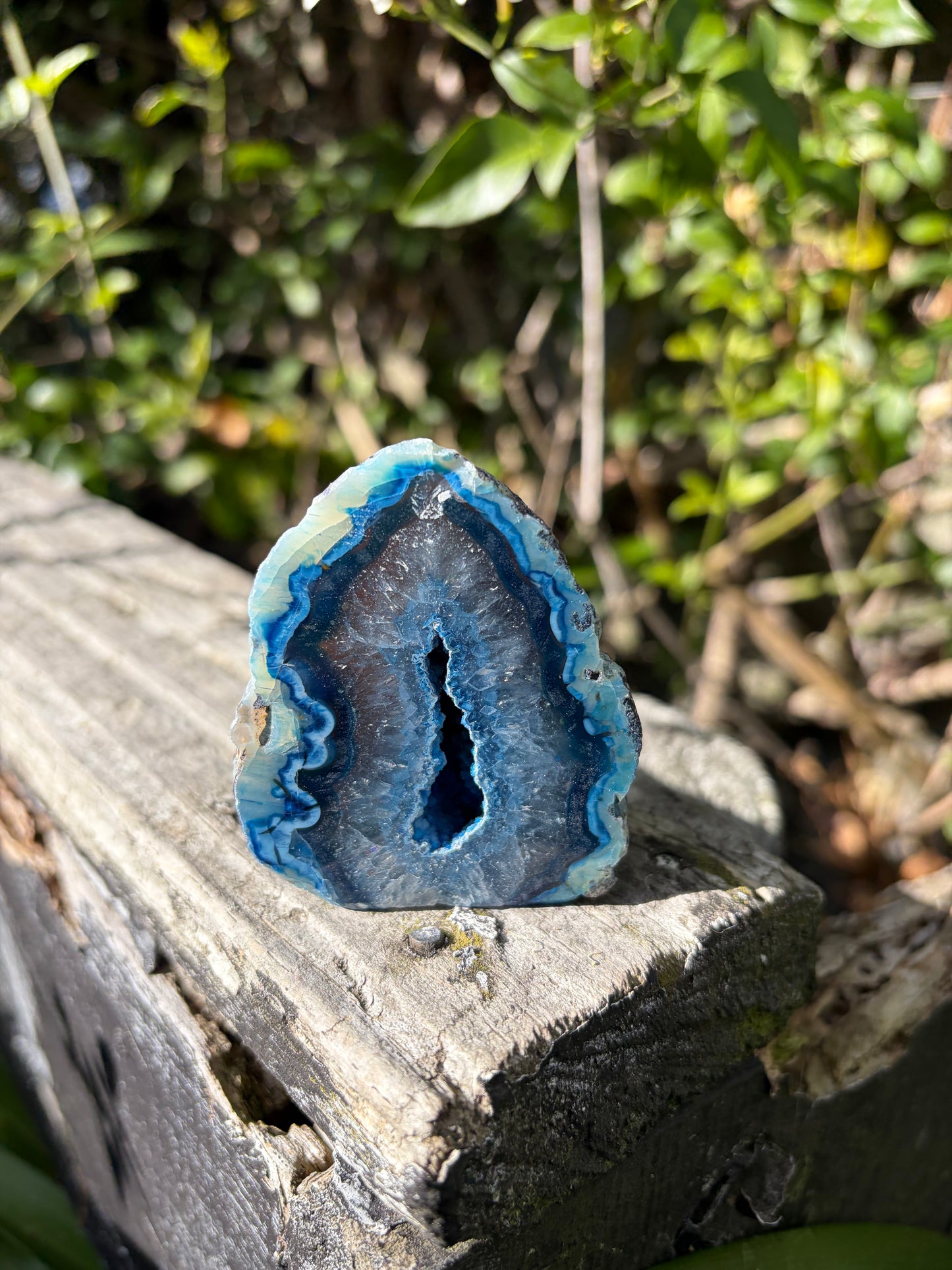 Blue Agate Geode D