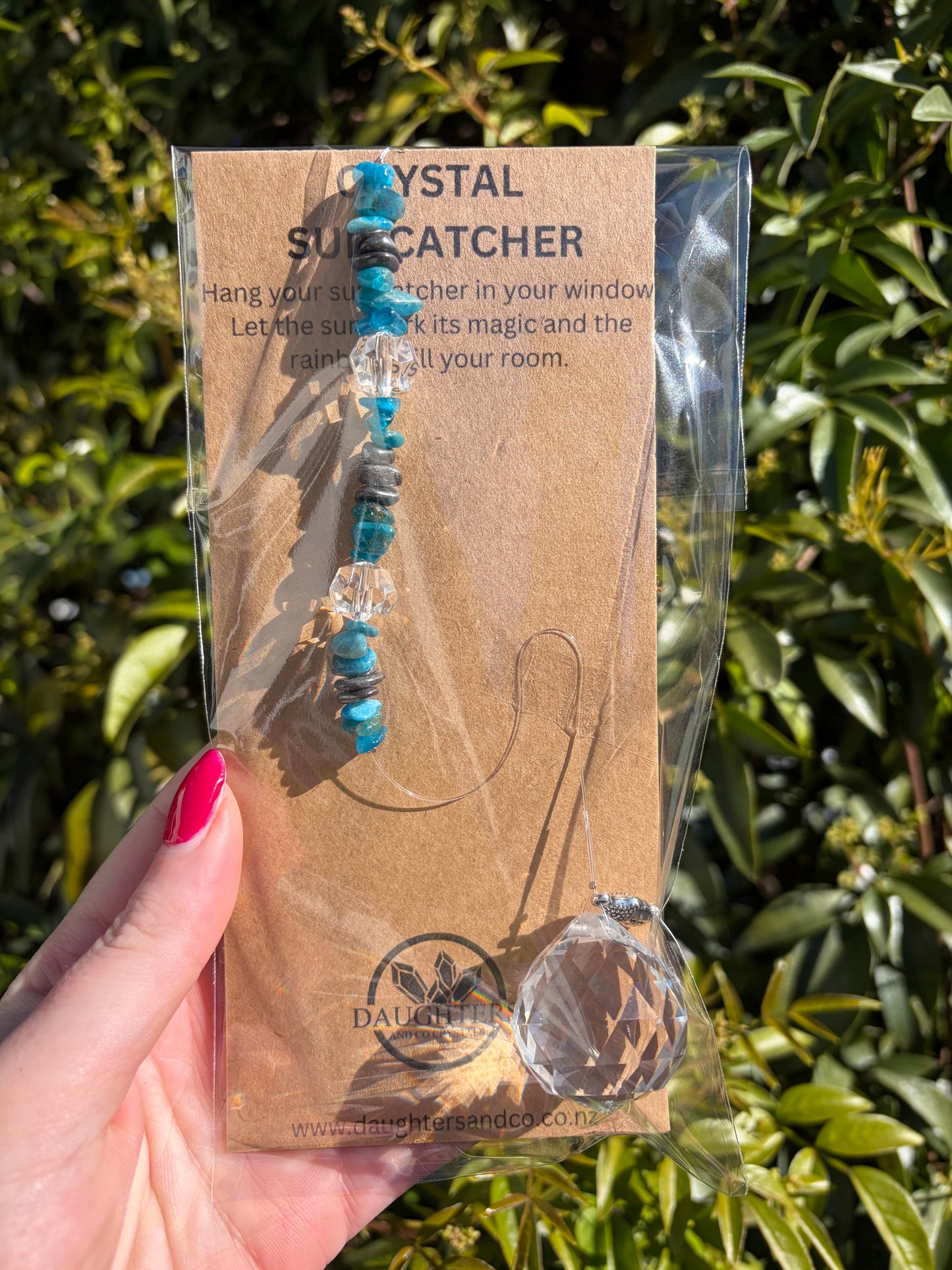 Apatite & Hematite | Sphere Sun Catcher